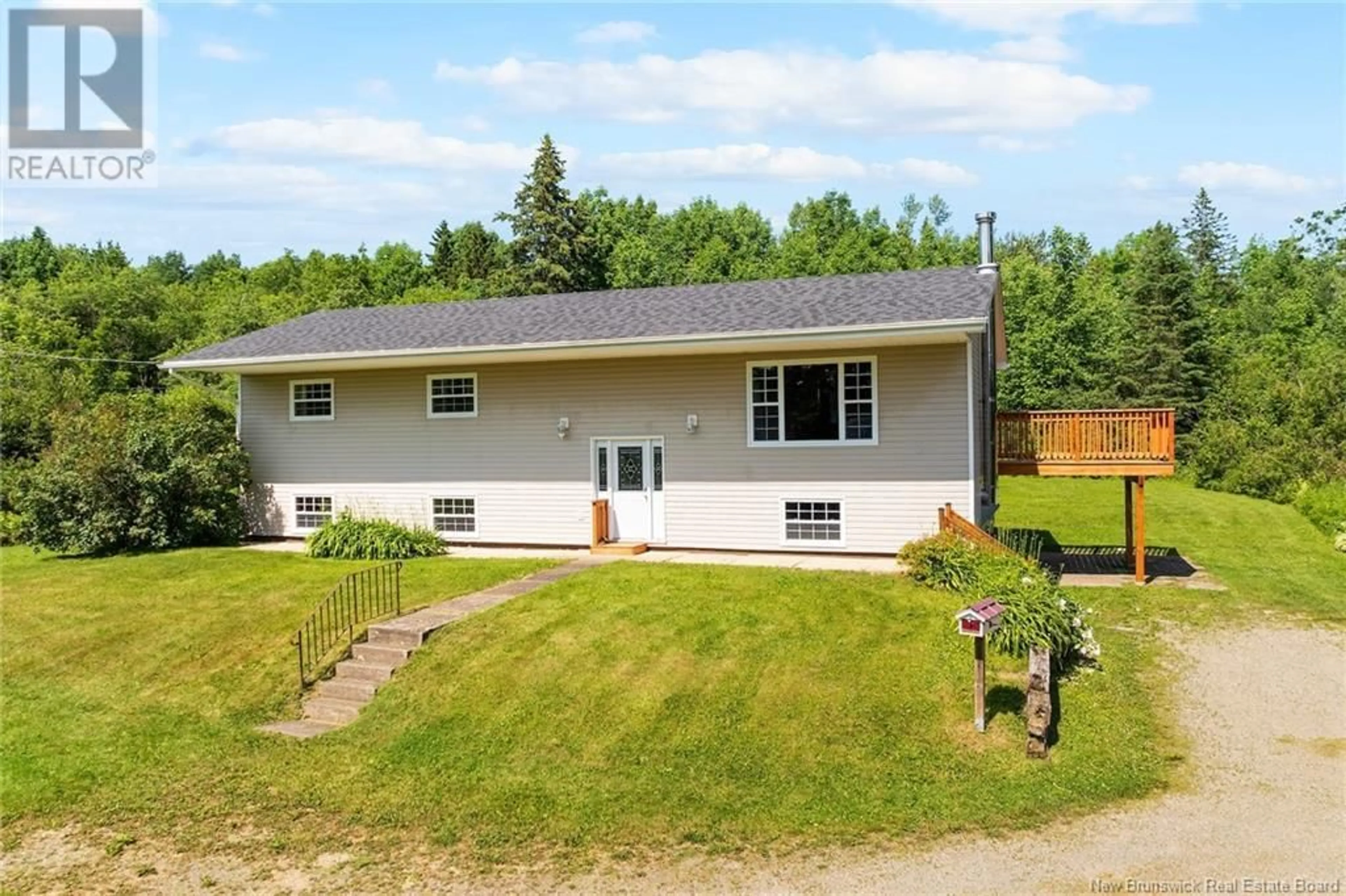 A pic from outside/outdoor area/front of a property/back of a property/a pic from drone, unknown for 4244 ROUTE 105, Upper Queensbury New Brunswick E6G1X9