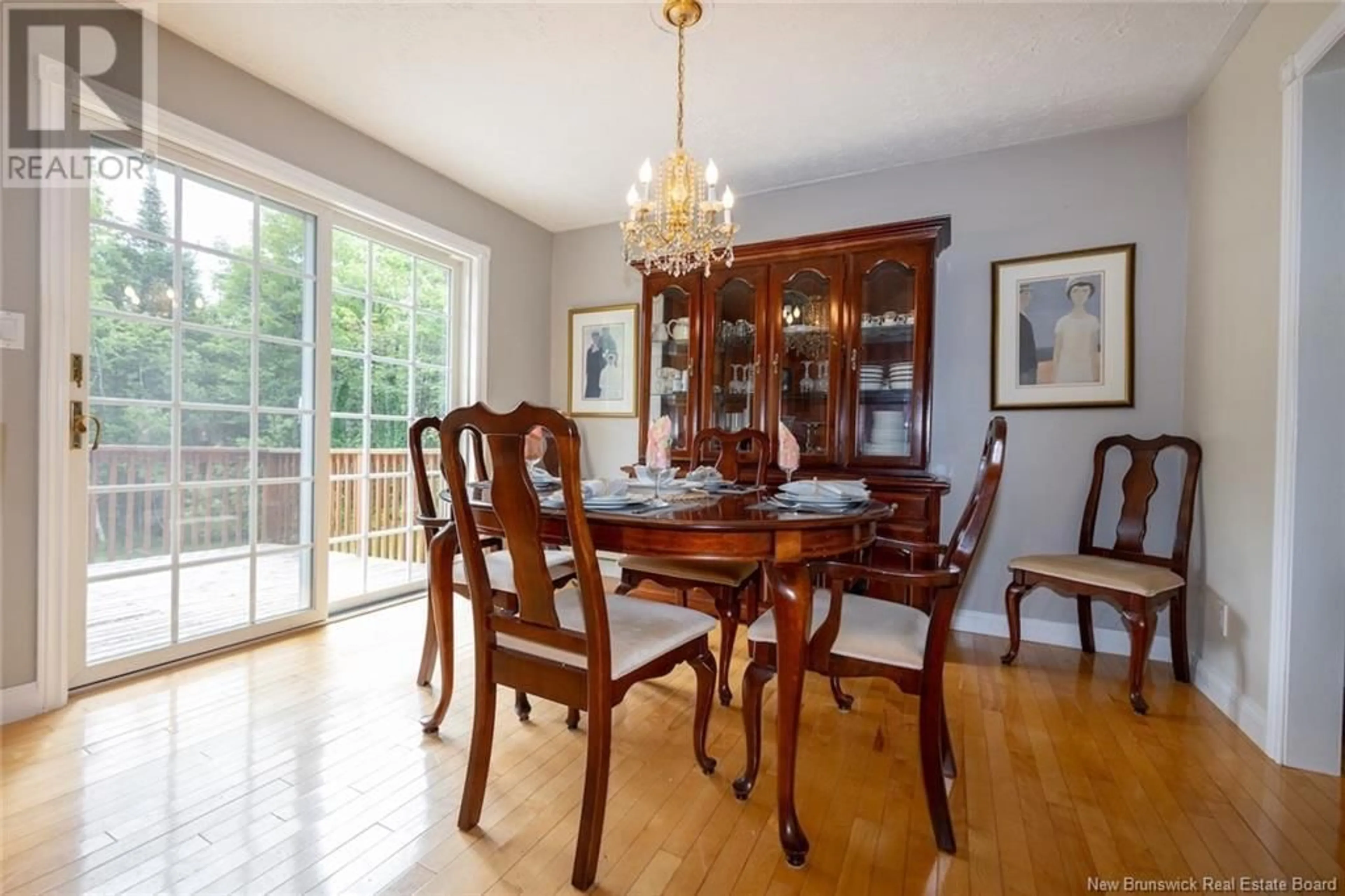 Dining room, wood/laminate floor for 98 BURNETT DRIVE, Hanwell New Brunswick E3C2J4