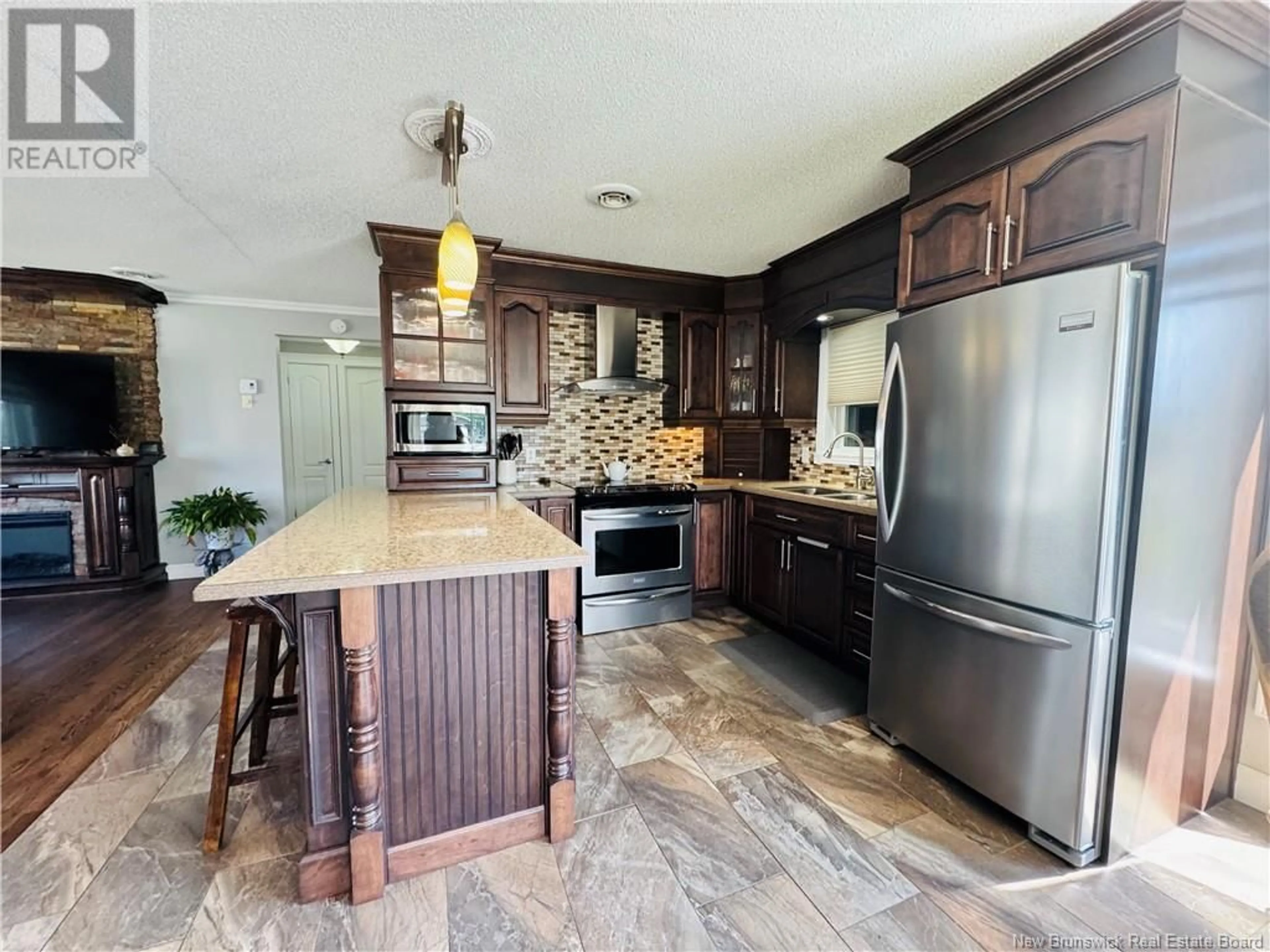 Open concept kitchen, ceramic/tile floor for 34 MATHESON STREET, Campbellton New Brunswick E3N1N5