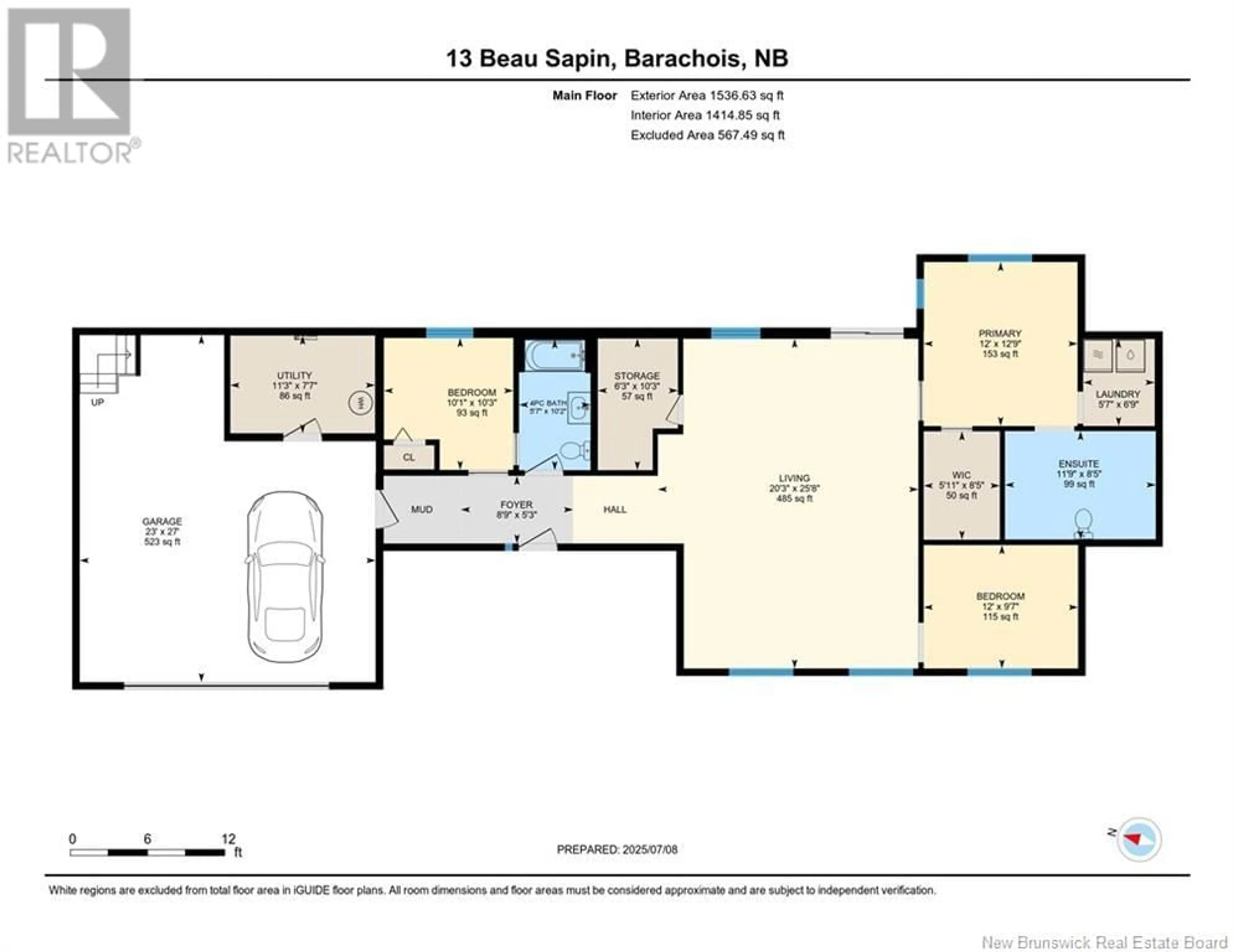 Floor plan for 13 BEAU SAPIN, Grand-Barachois New Brunswick E4P0R7