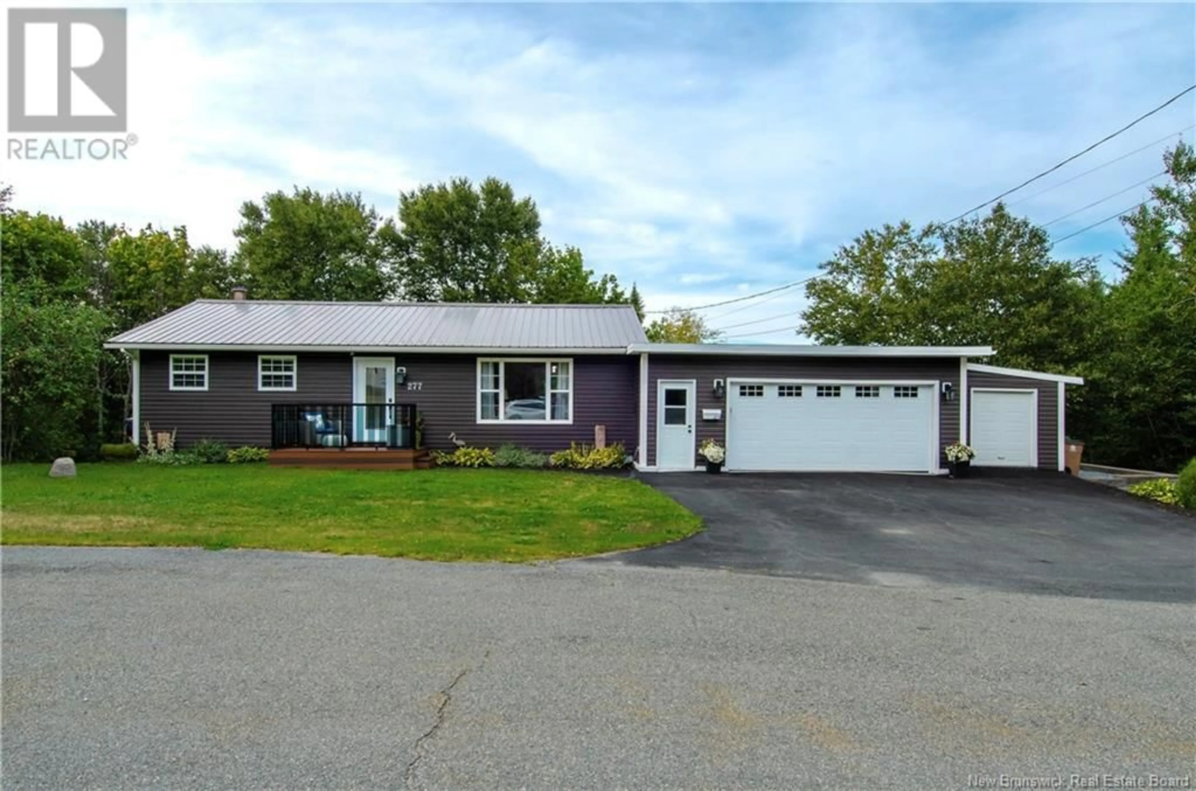Home with vinyl exterior material, street for 277 MORRISON ROAD, Saint John New Brunswick E2N1G8