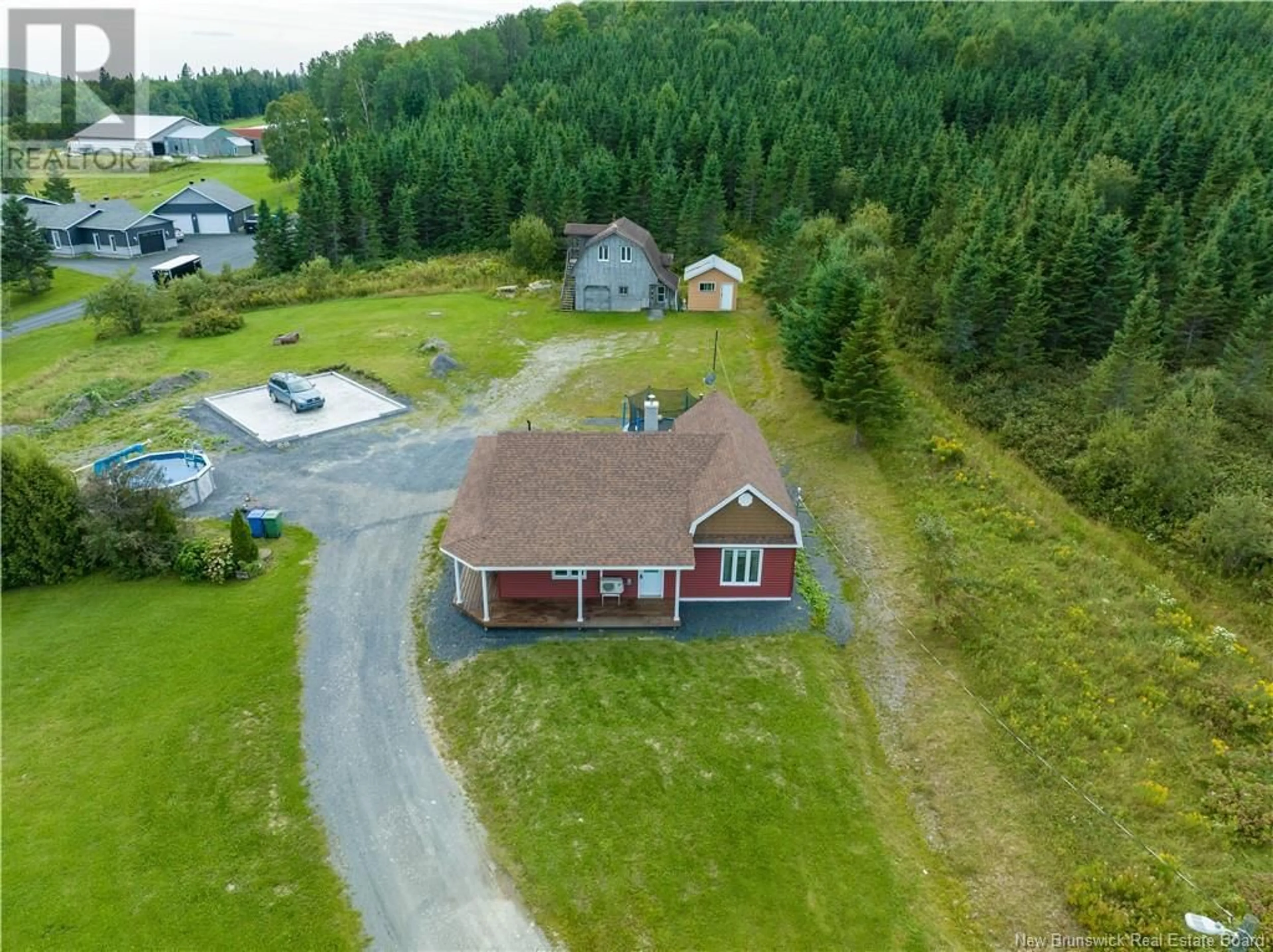 A pic from outside/outdoor area/front of a property/back of a property/a pic from drone, unknown for 474 TOUSSAINT ROAD, Saint-Joseph New Brunswick E7B2T8