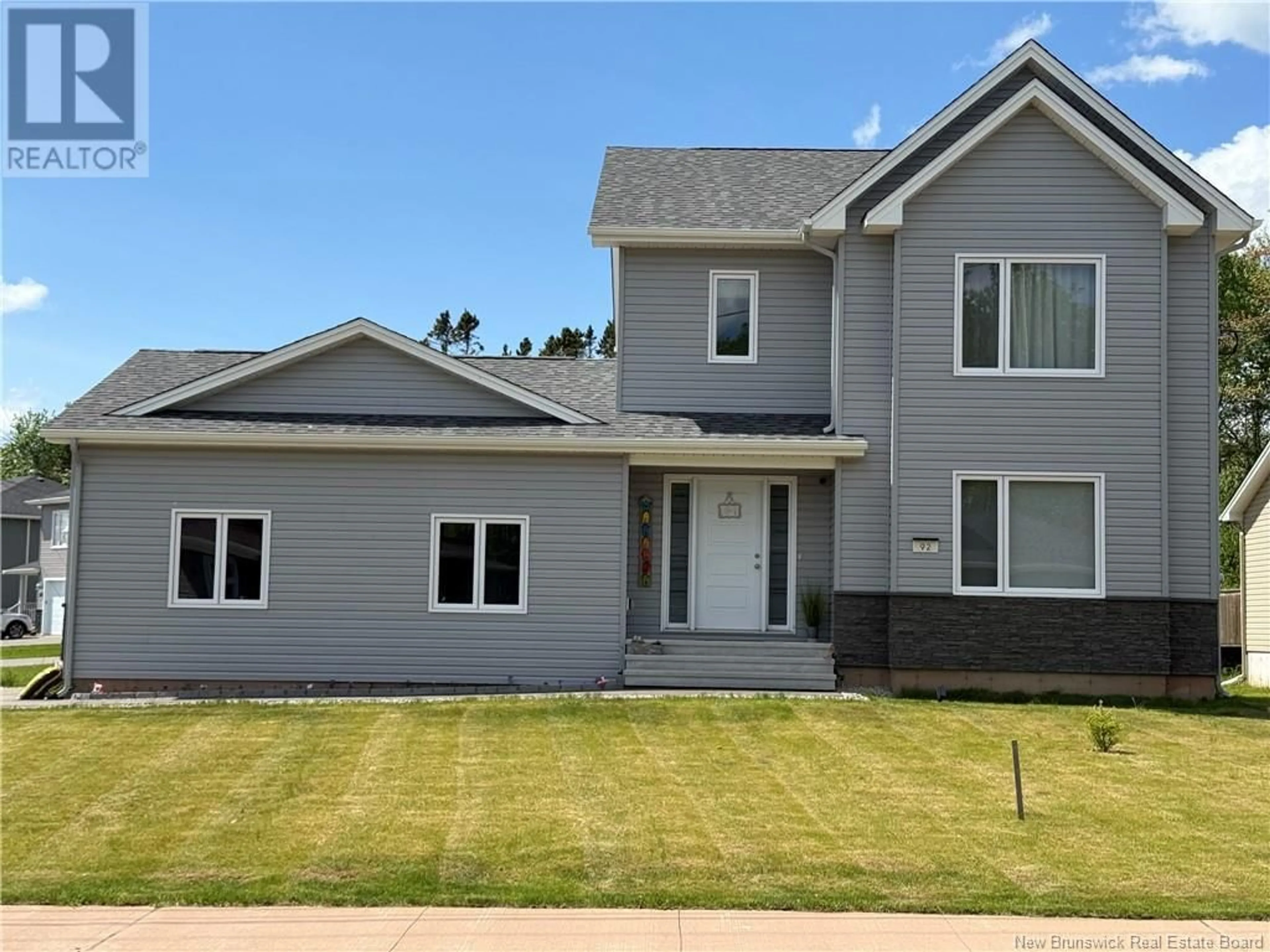 Home with vinyl exterior material, street for 92 SATARA DRIVE, Moncton New Brunswick E1G6G3
