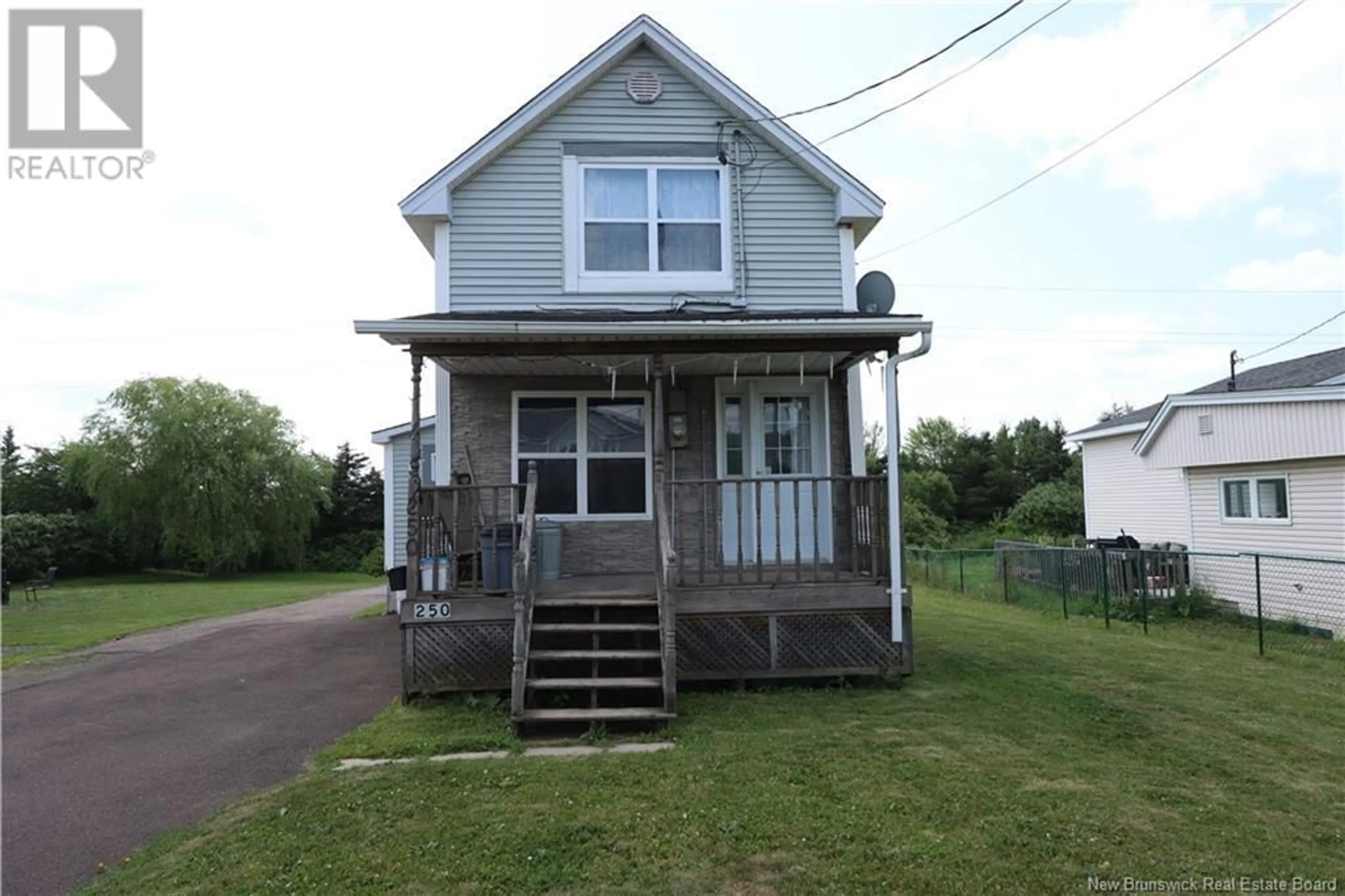Home with vinyl exterior material, street for 250 HIGHLANDVIEW ROAD, Moncton New Brunswick E1A2L3
