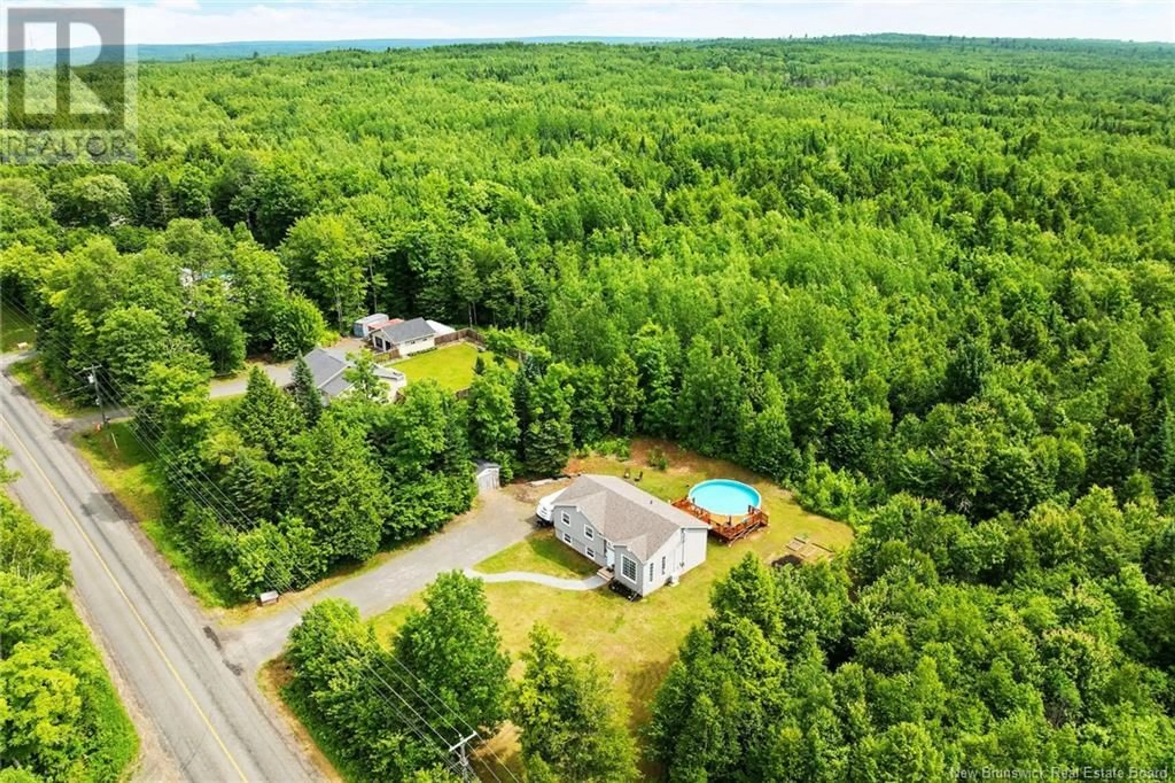 A pic from outside/outdoor area/front of a property/back of a property/a pic from drone, water/lake/river/ocean view for 114 ROUTE 628 HWY, Penniac New Brunswick E3A8X3