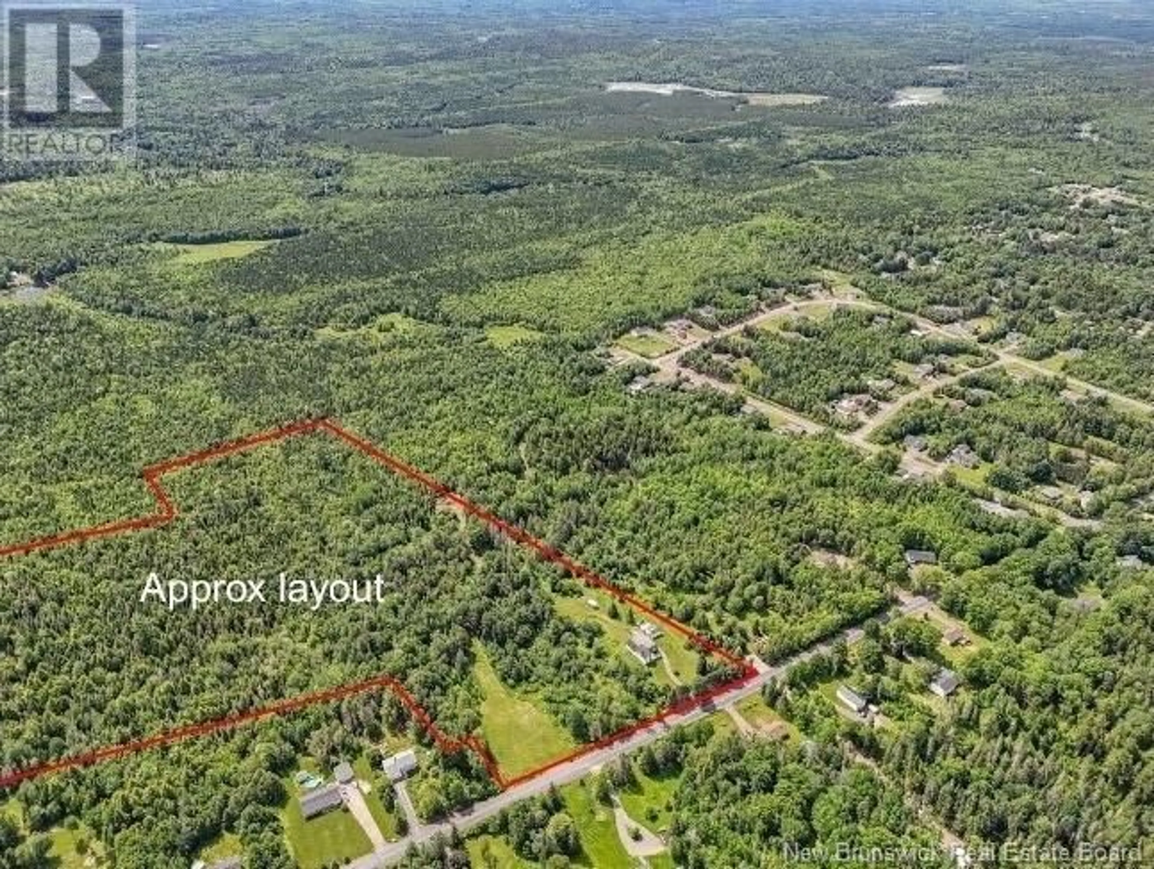 A pic from outside/outdoor area/front of a property/back of a property/a pic from drone, forest/trees view for 847 CHARTERS SETTLEMENT ROAD, Charters Settlement New Brunswick E3C1V9