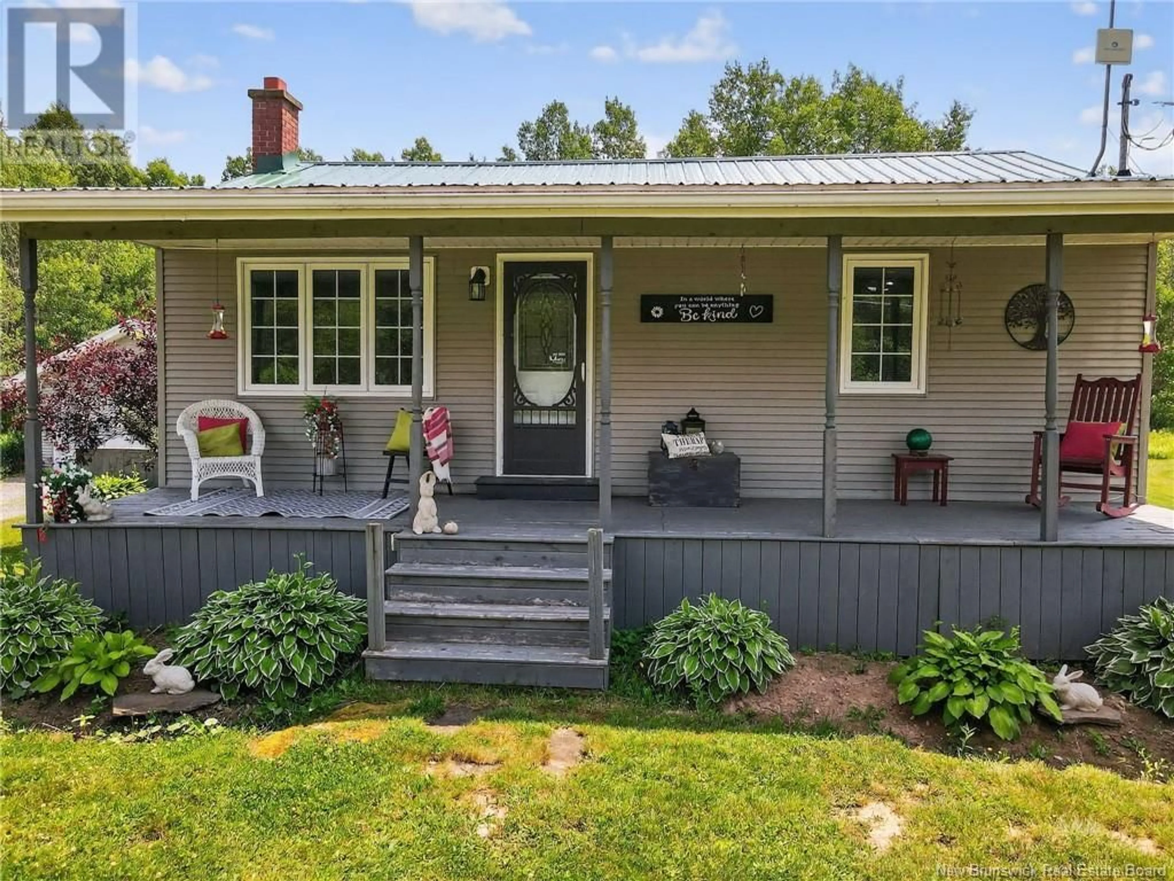 Home with vinyl exterior material, street for 842 ROUTE 485, Saint-Paul New Brunswick E4T3M2