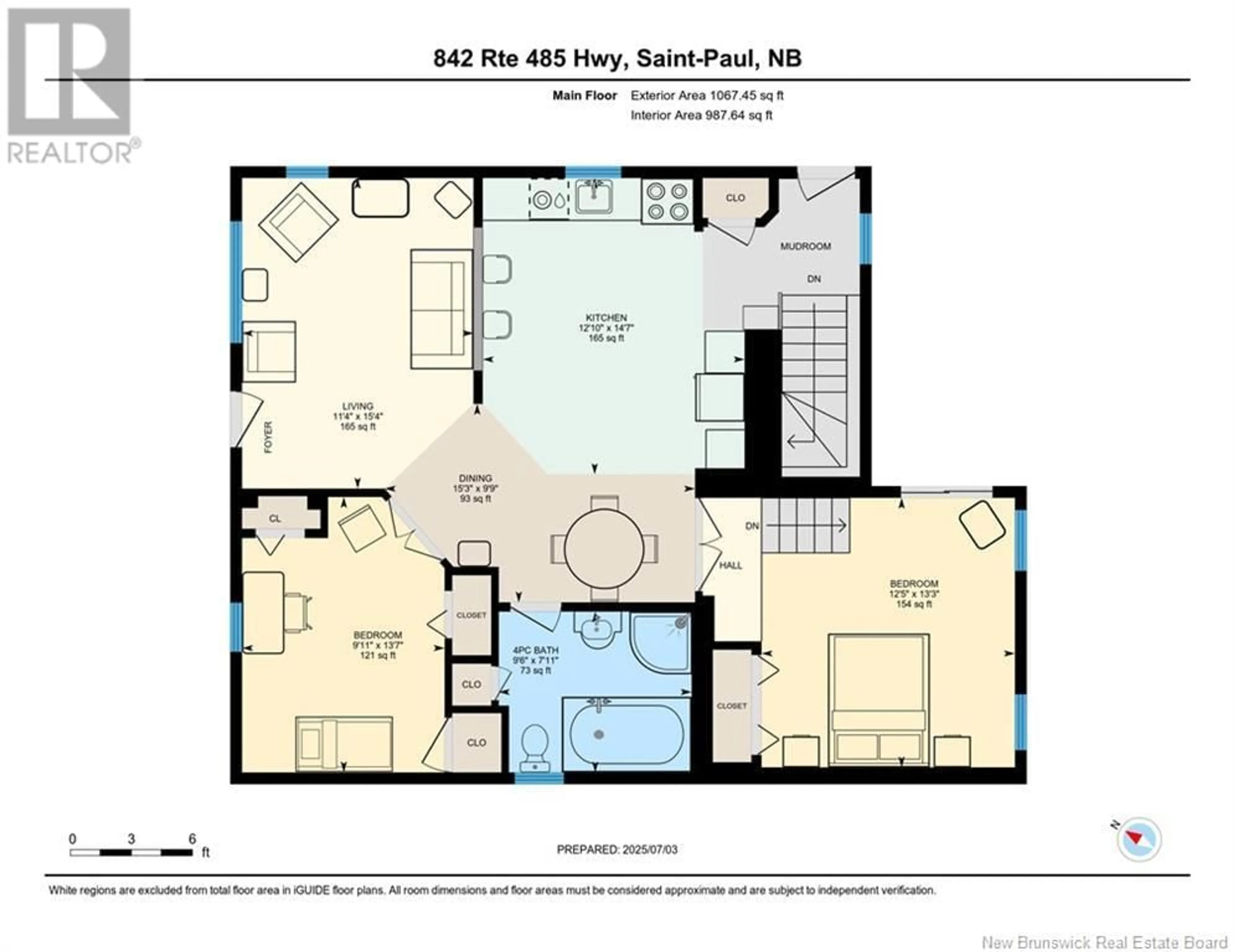 Floor plan for 842 ROUTE 485, Saint-Paul New Brunswick E4T3M2