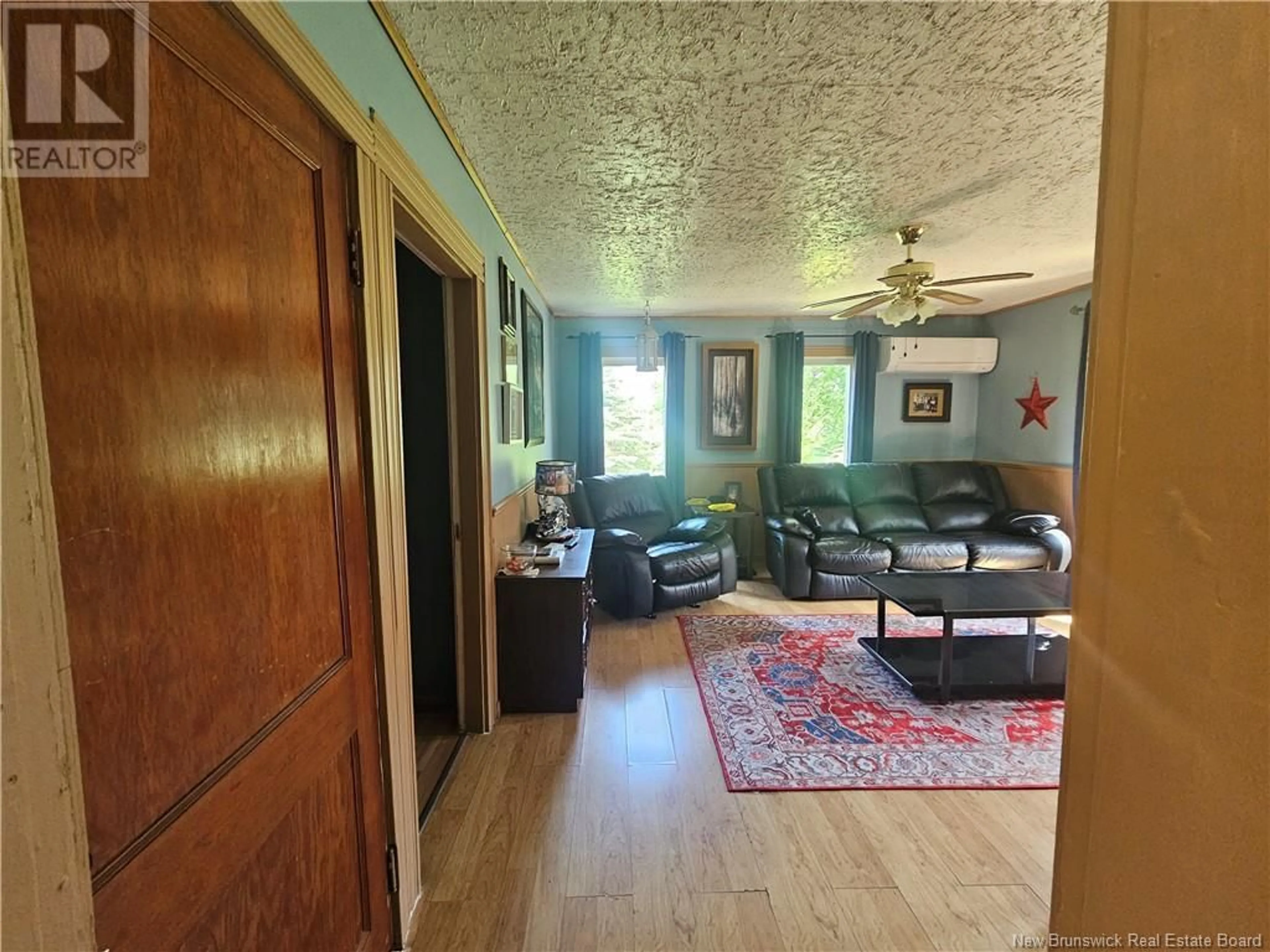 Living room with furniture, wood/laminate floor for 130 KING KRISTIAN ROAD, New Denmark New Brunswick E7G1X7