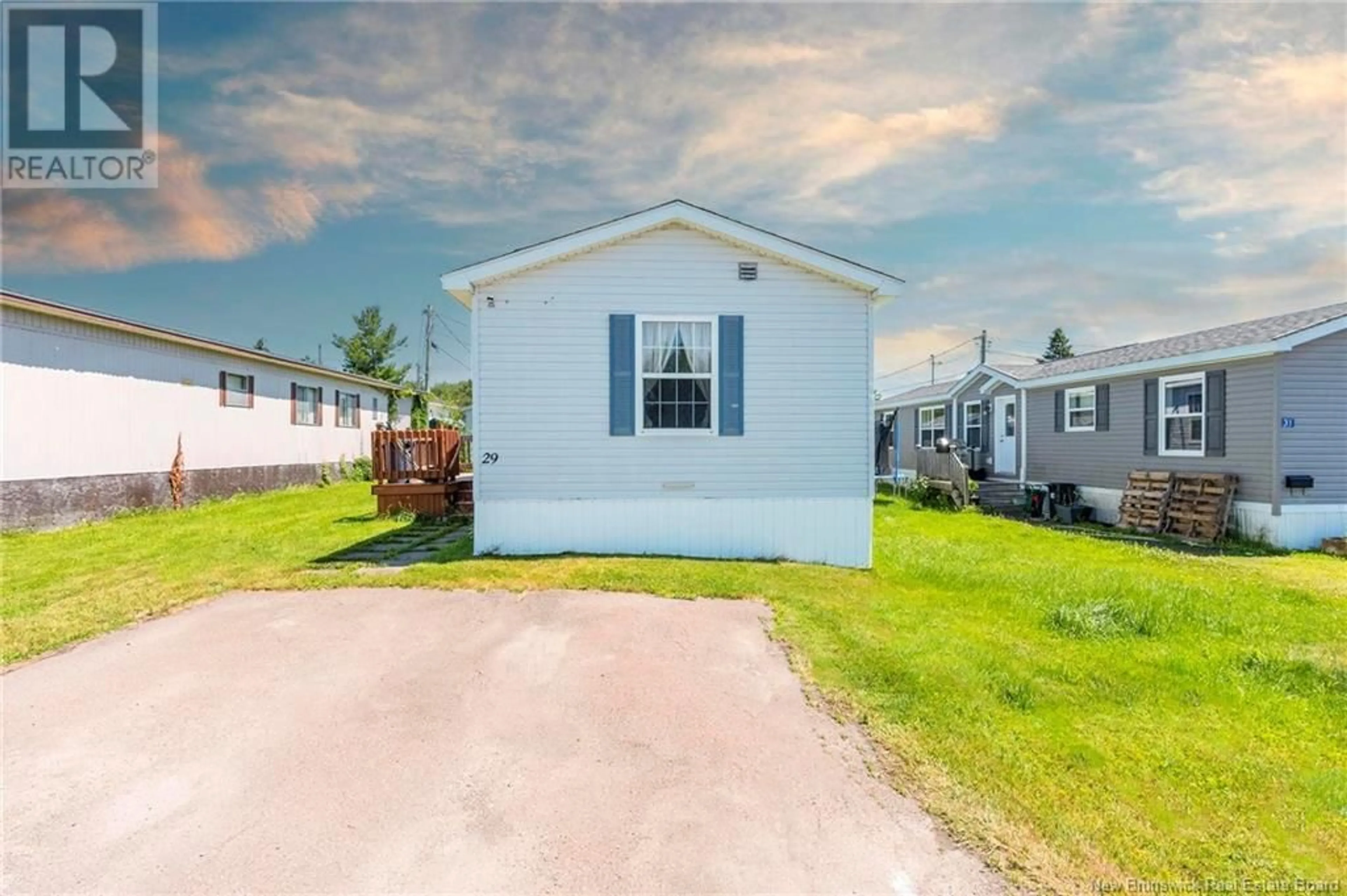 Home with vinyl exterior material, street for 29 GERALD BOULEVARD, Moncton New Brunswick E1E3T3