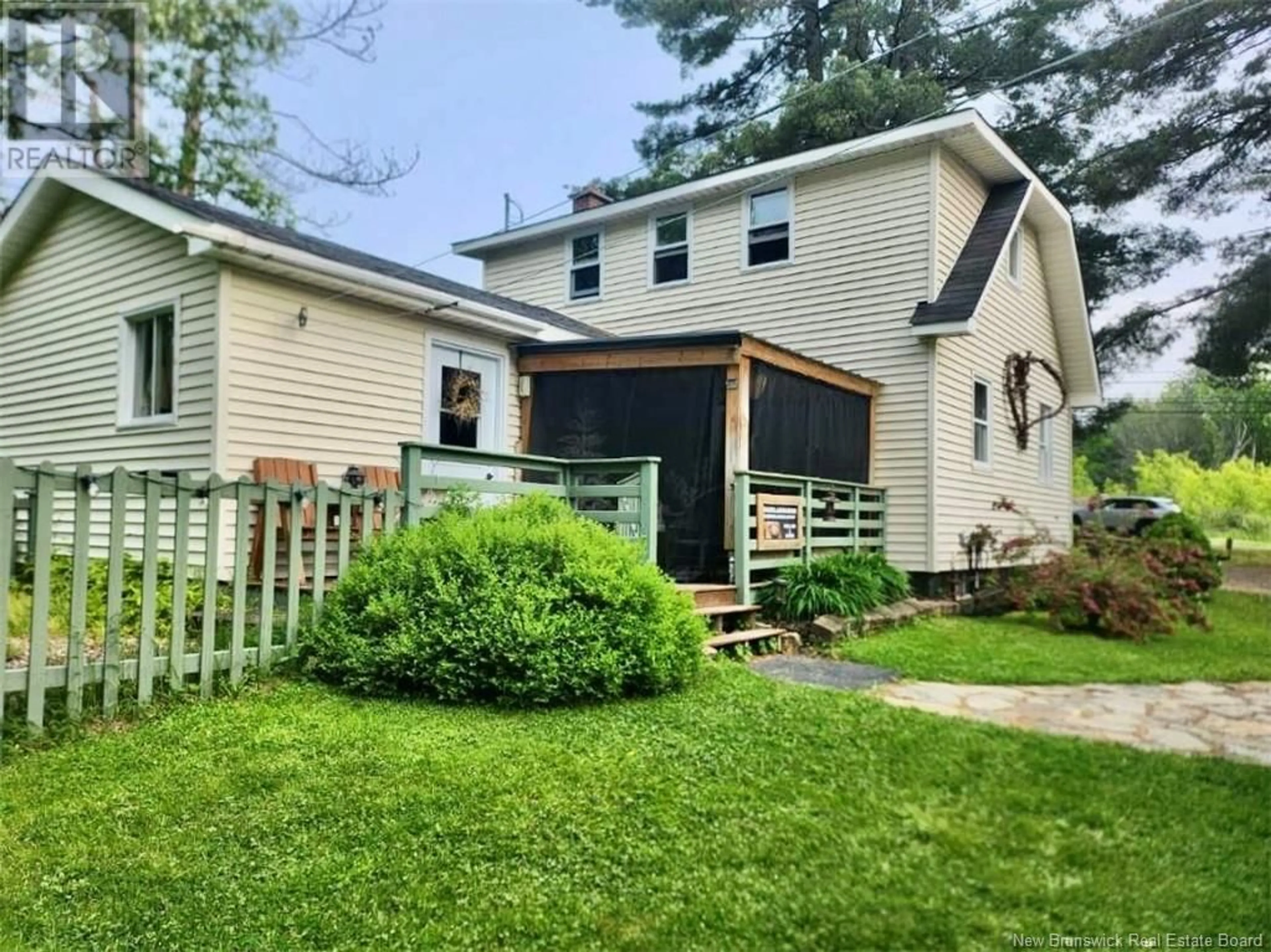 Home with vinyl exterior material, street for 245 GREENWOOD DRIVE, Fredericton New Brunswick E3A3V3