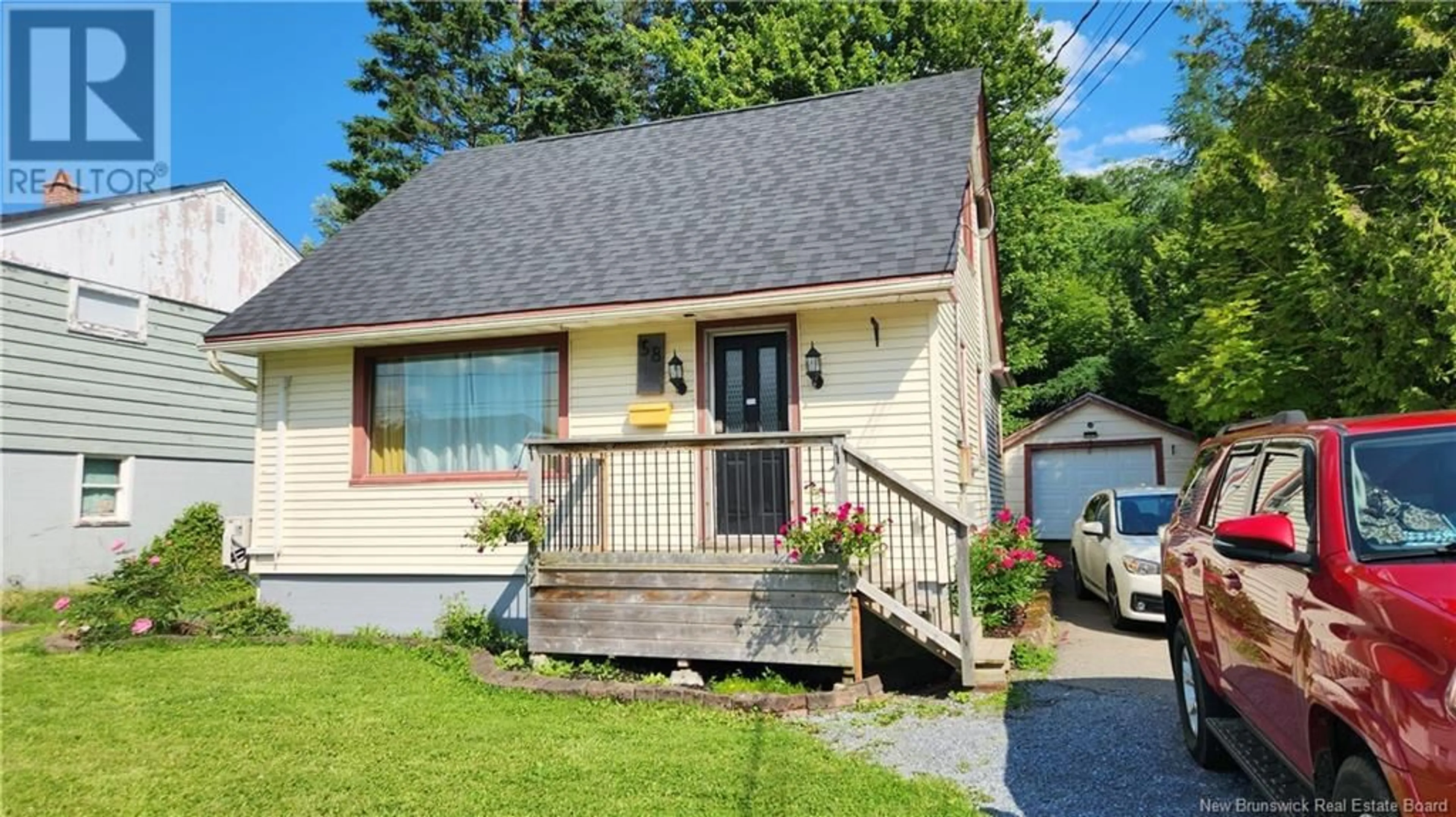 Home with vinyl exterior material, street for 58 PARKS ST. EXTENSION, Saint John New Brunswick E2K3S6