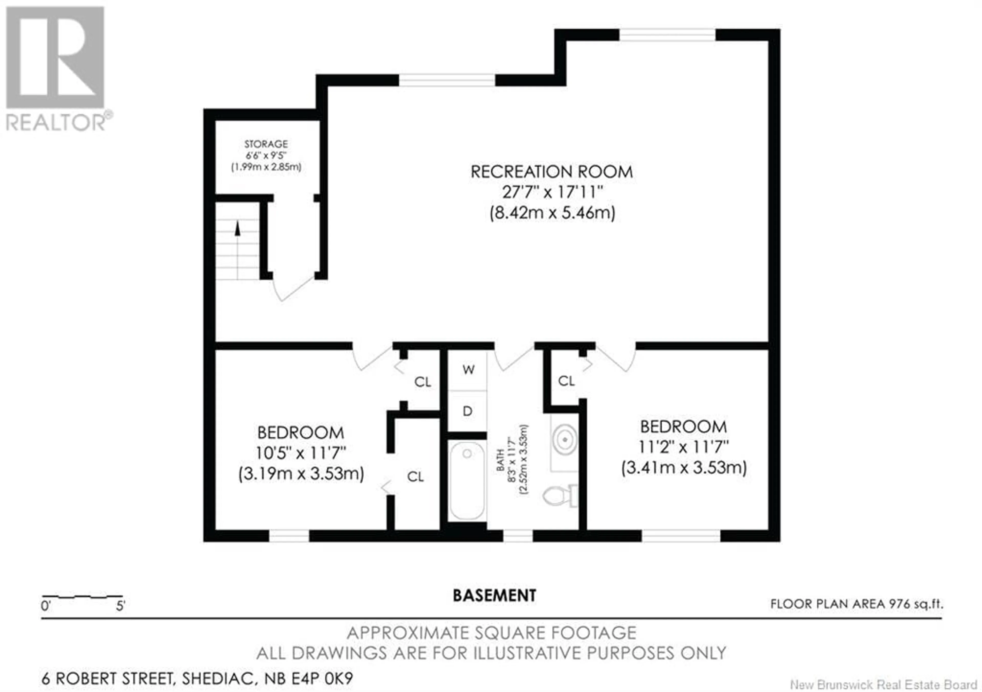 Floor plan for 6 ROBERT STREET, Shediac New Brunswick E4P0R2