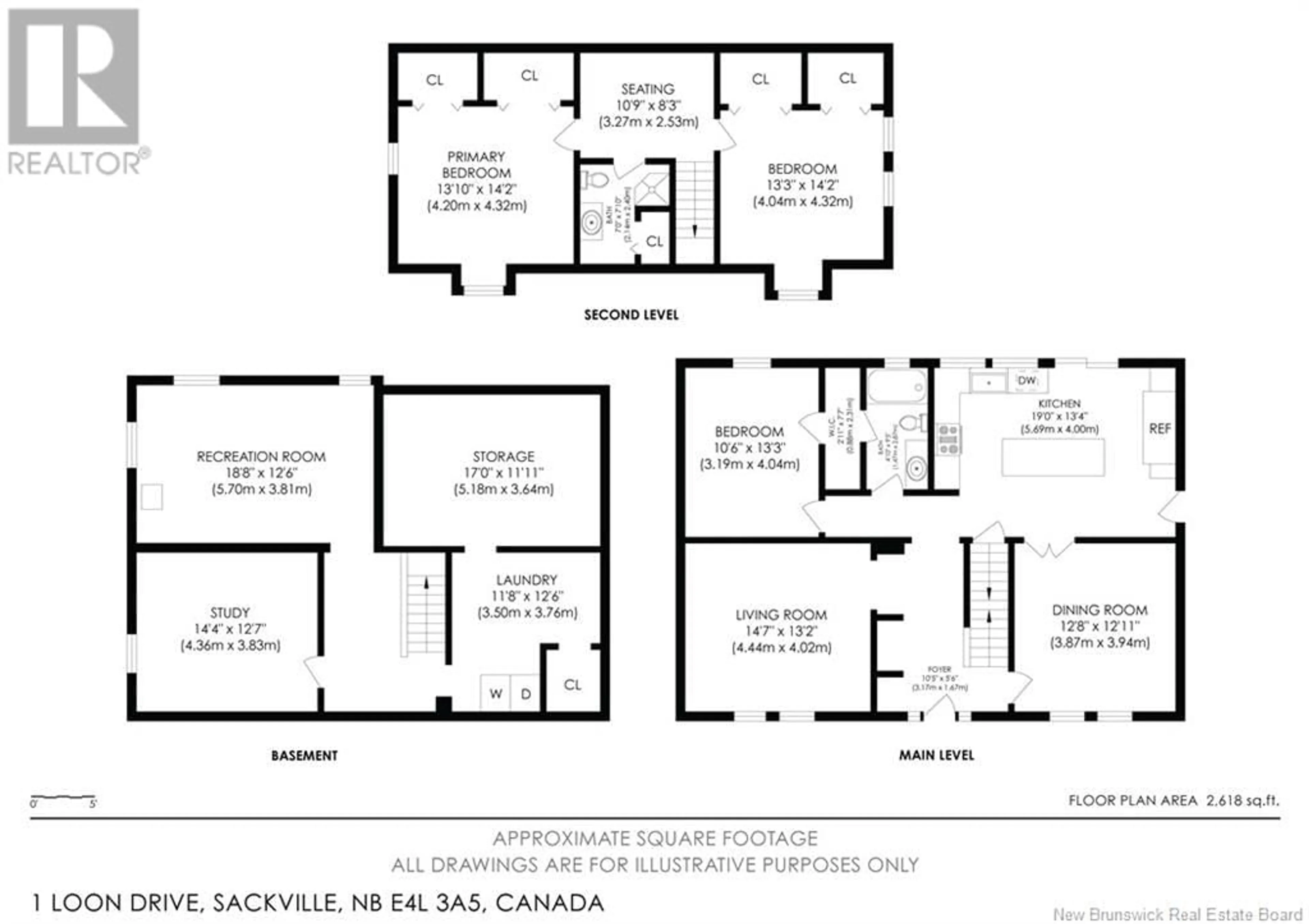 Floor plan for 1 LOON DRIVE, Sackville New Brunswick E4L3A5