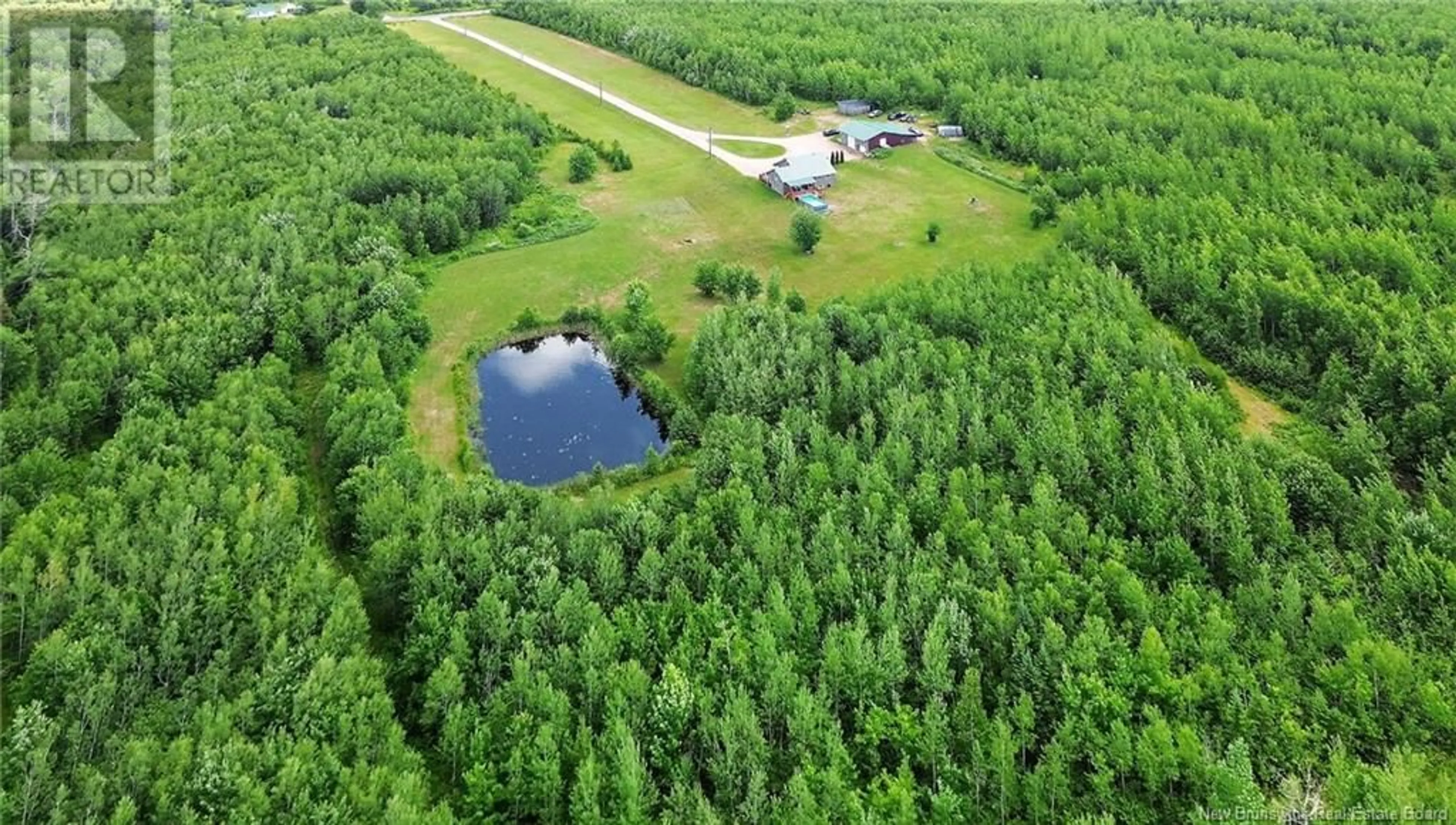 A pic from outside/outdoor area/front of a property/back of a property/a pic from drone, forest/trees view for 189 ALWARD ROAD, Havelock New Brunswick E4Z5A6