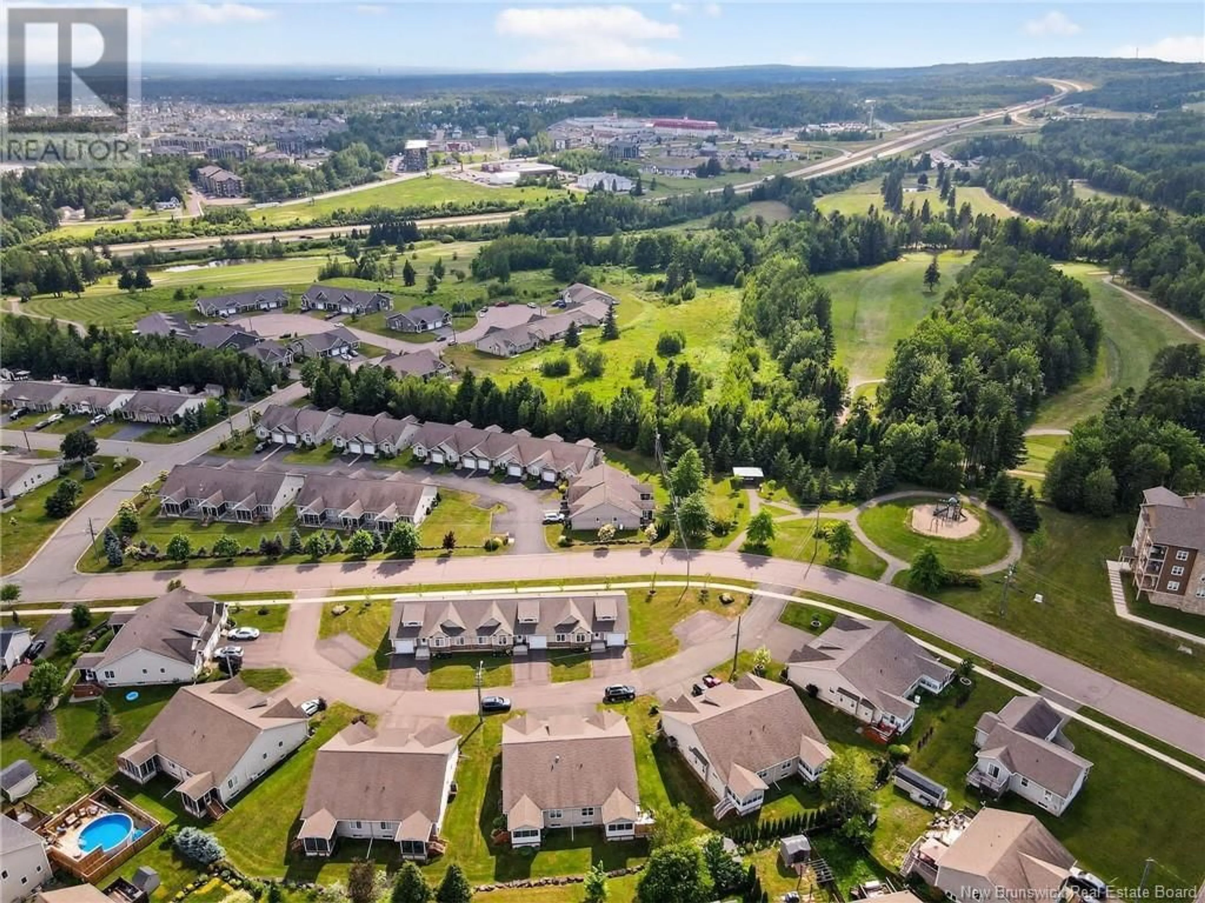 A pic from outside/outdoor area/front of a property/back of a property/a pic from drone, mountain view for 17 SANDY LANE, Moncton New Brunswick E1G0P3