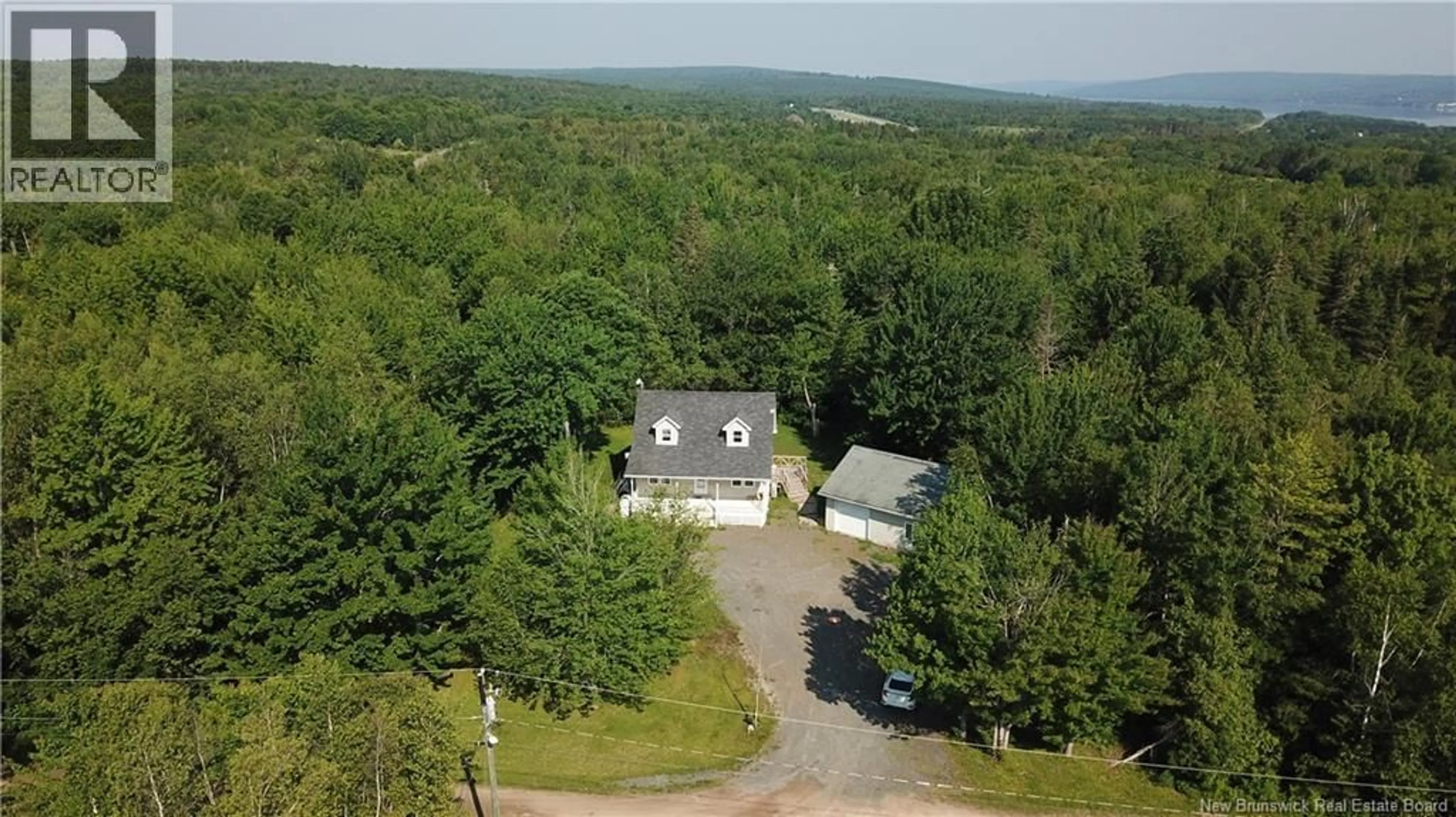 A pic from outside/outdoor area/front of a property/back of a property/a pic from drone, unknown for 64 ROUTE 635, Lake George New Brunswick E6K3P9