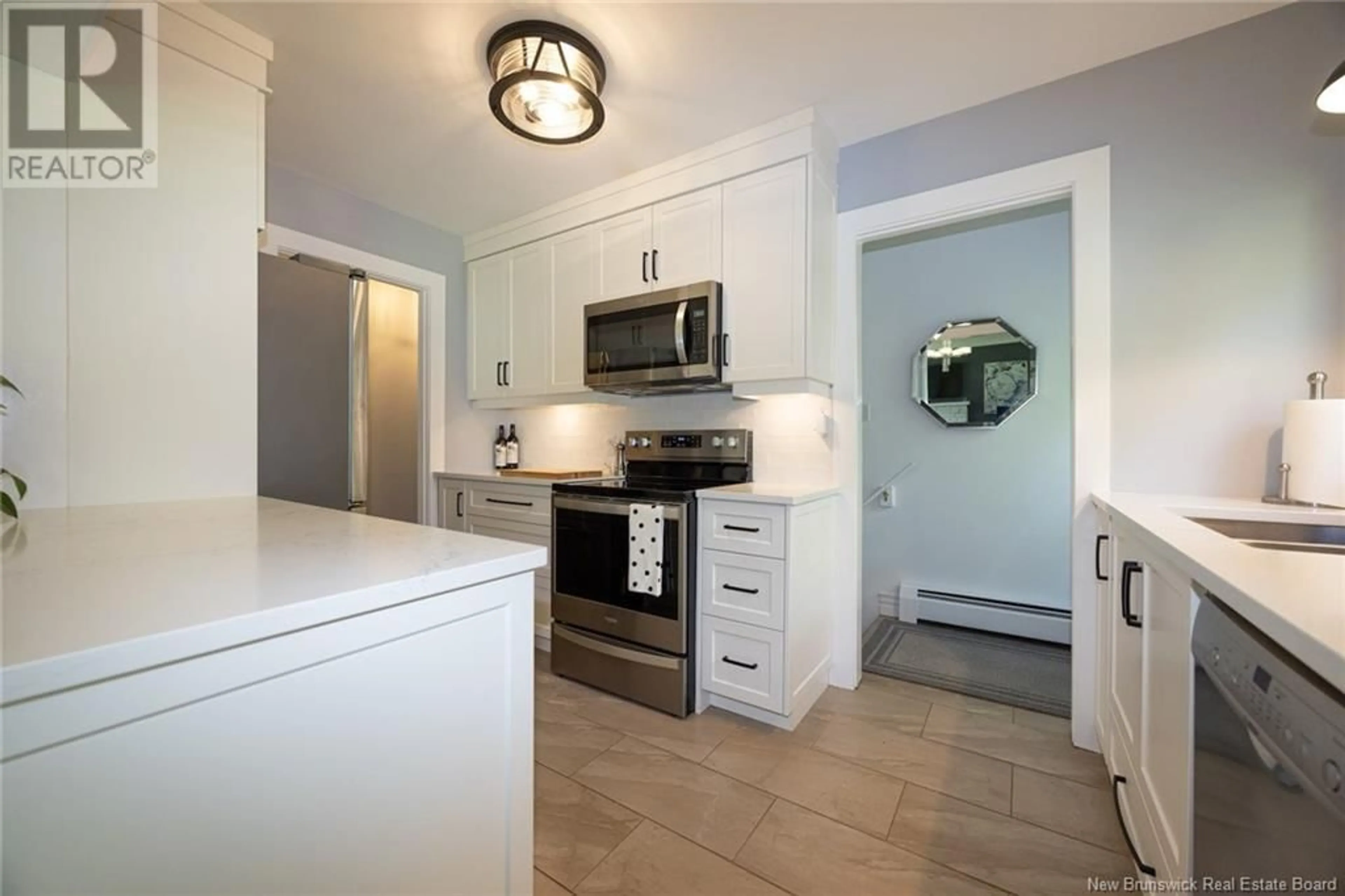 Open concept kitchen, ceramic/tile floor for 144 SUNRISE ESTATES DRIVE, New Maryland New Brunswick E3G1C6