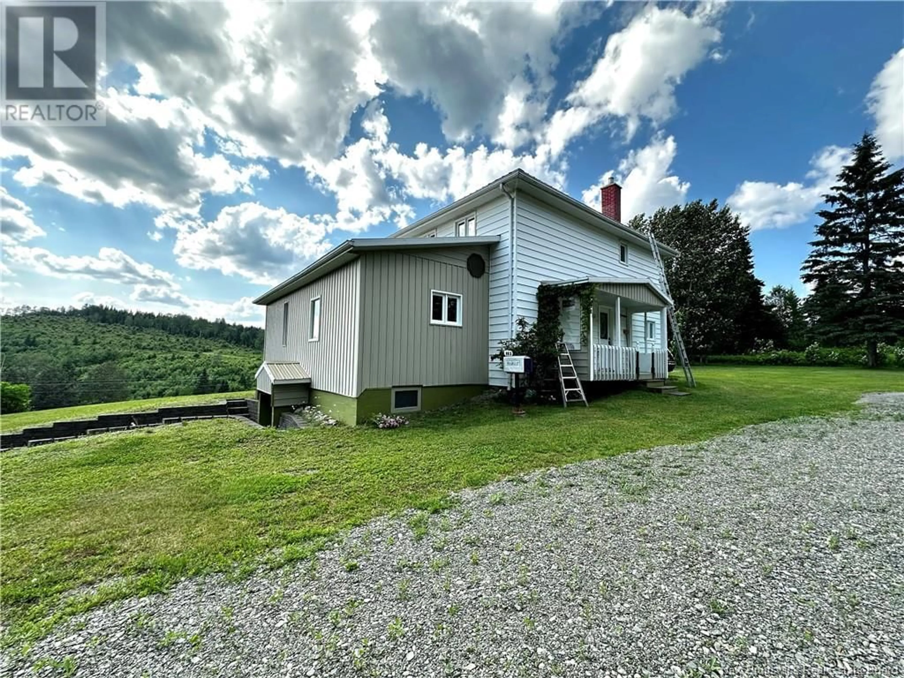 A pic from outside/outdoor area/front of a property/back of a property/a pic from drone, building for 883 JOSPEH-MORNEAULT ROAD, Baker Brook New Brunswick E7A1W5