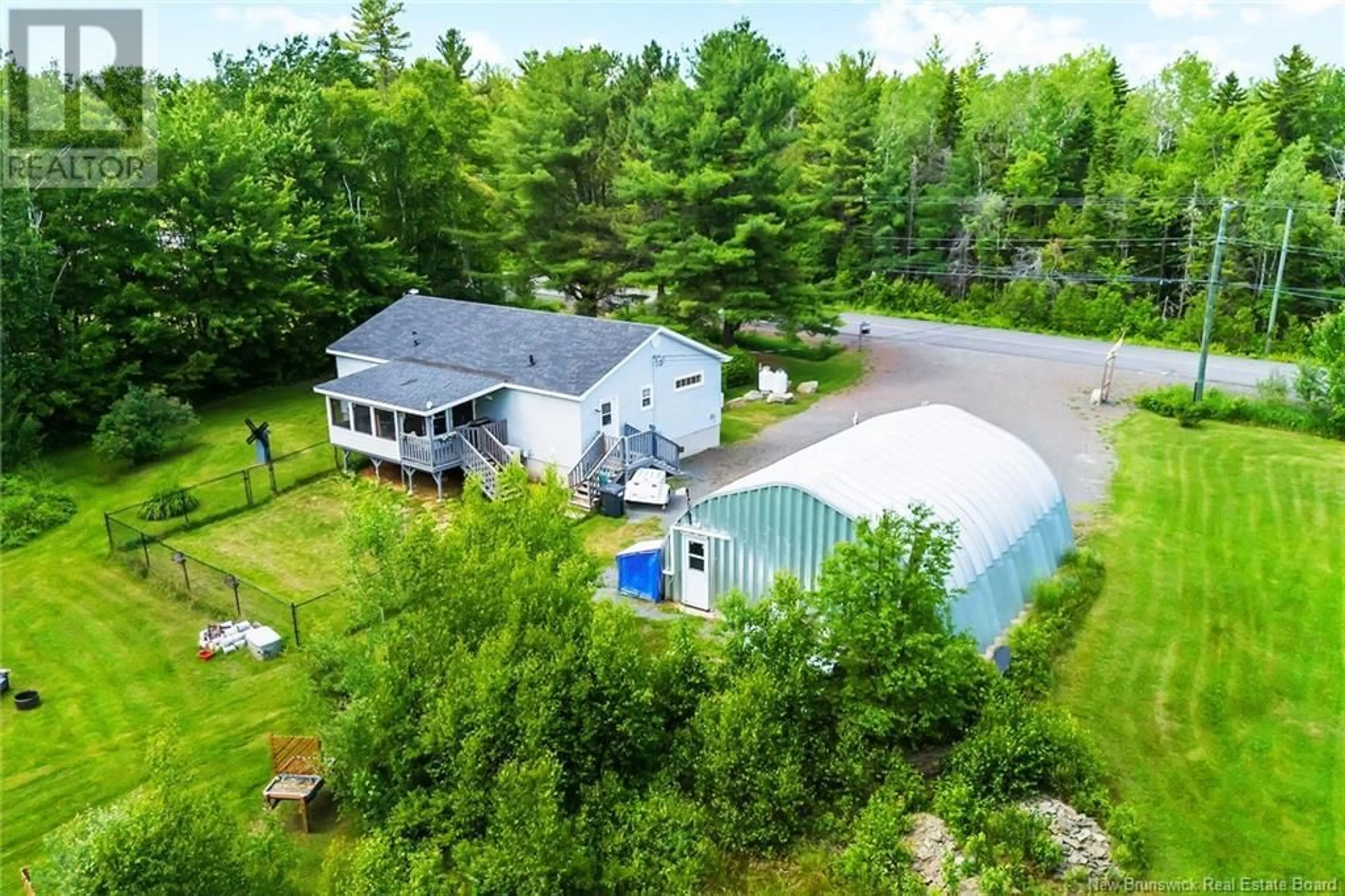 A pic from outside/outdoor area/front of a property/back of a property/a pic from drone, water/lake/river/ocean view for 4251 ROUTE 690, Newcastle Creek New Brunswick E4B2M5