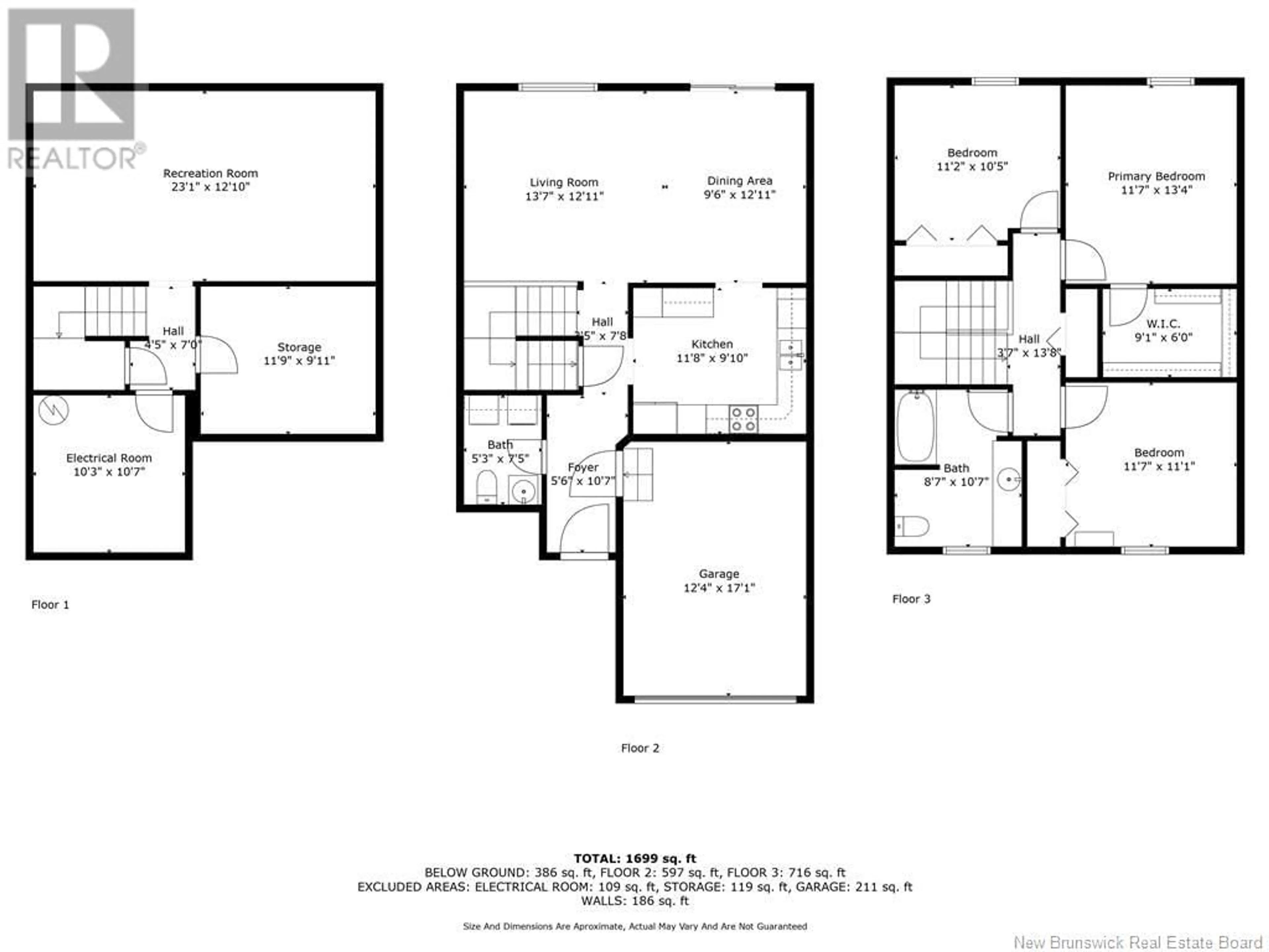 Floor plan for 5 - 114 DOMETHILDE, Dieppe New Brunswick E1A8R3
