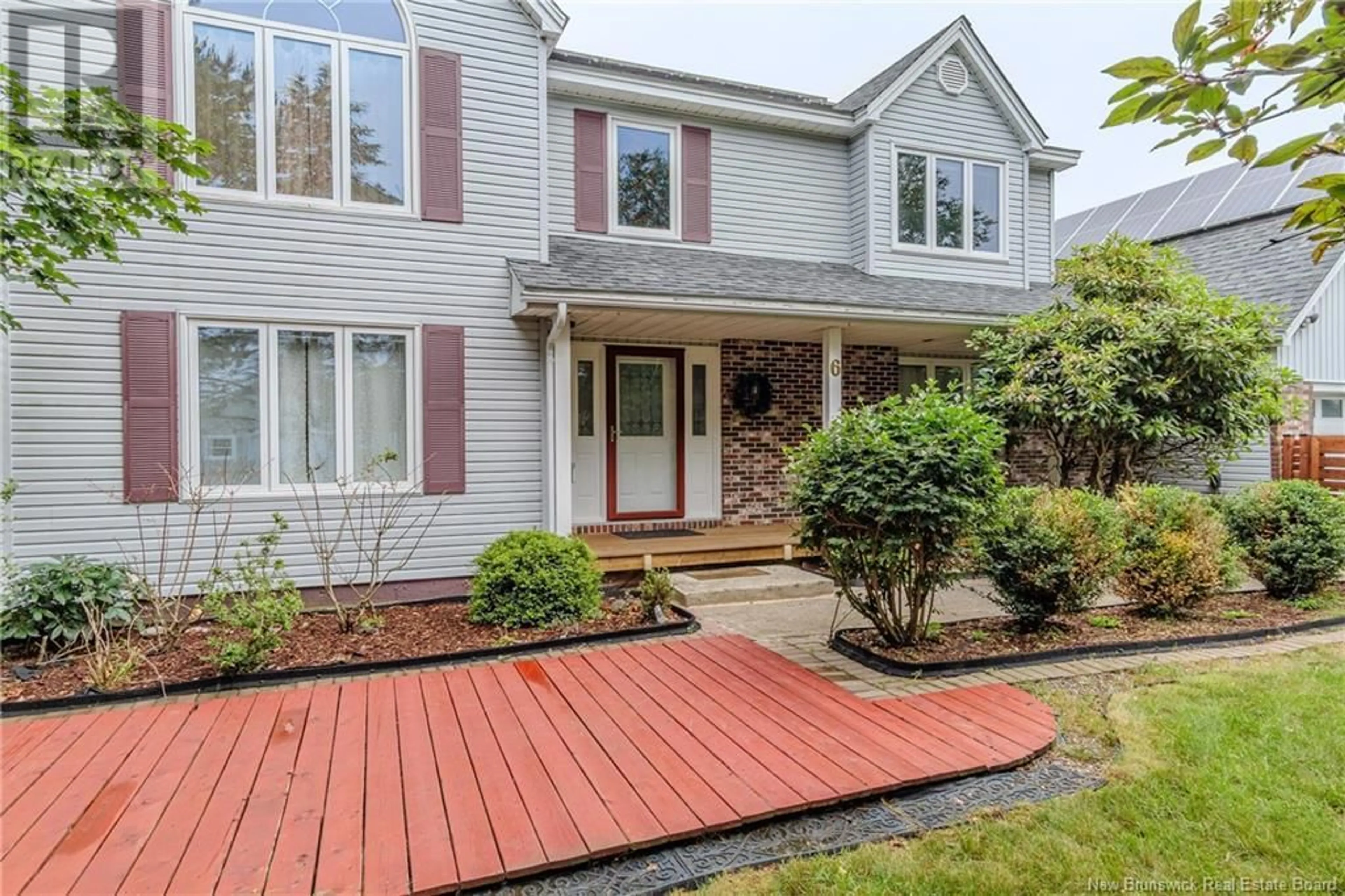 Home with vinyl exterior material, street for 6 RIVERCREST DRIVE, Quispamsis New Brunswick E2E1W4