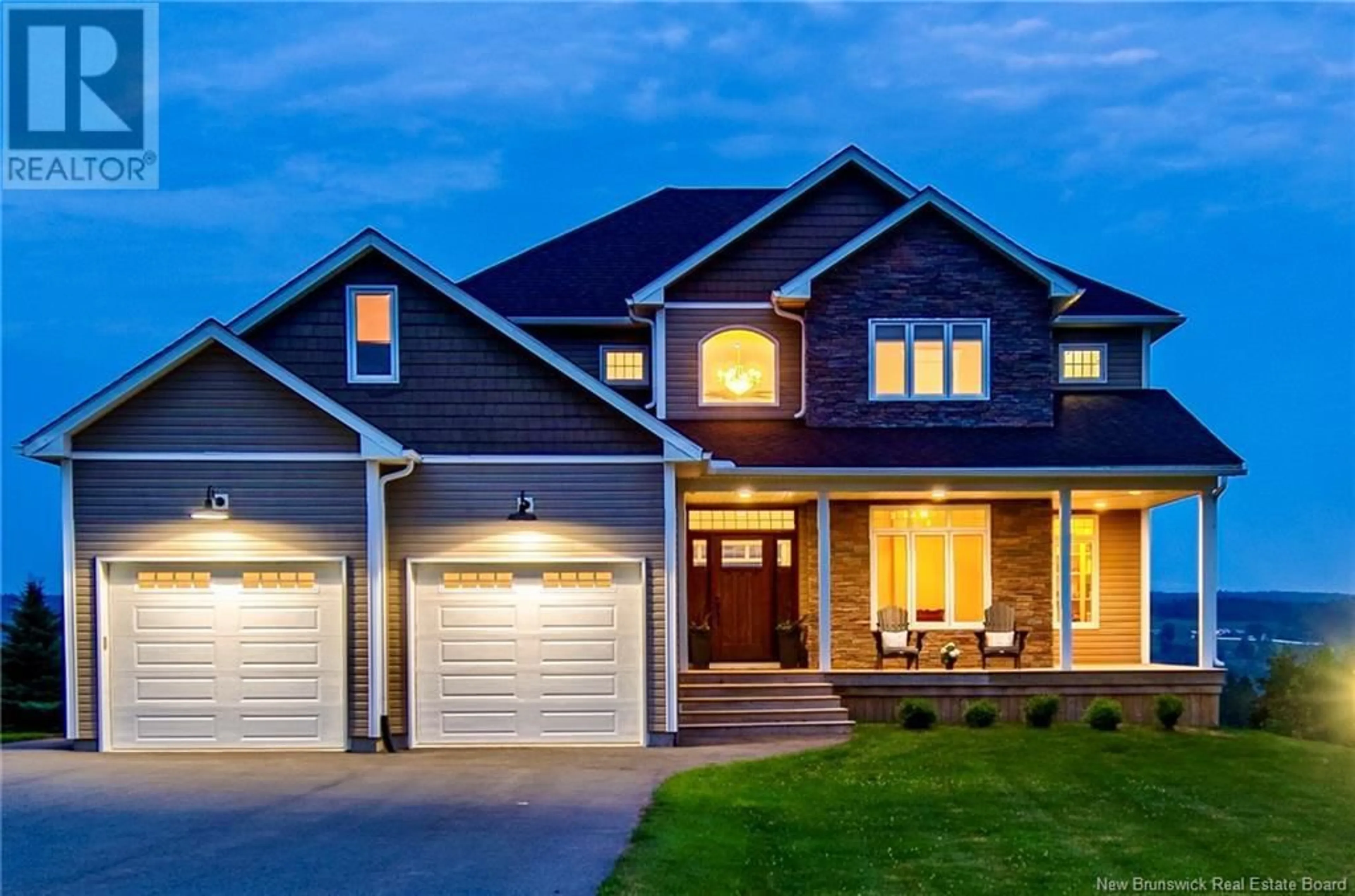 Home with vinyl exterior material, street for 302 DARLINGS ISLAND ROAD, Darlings Island New Brunswick E5N6S3