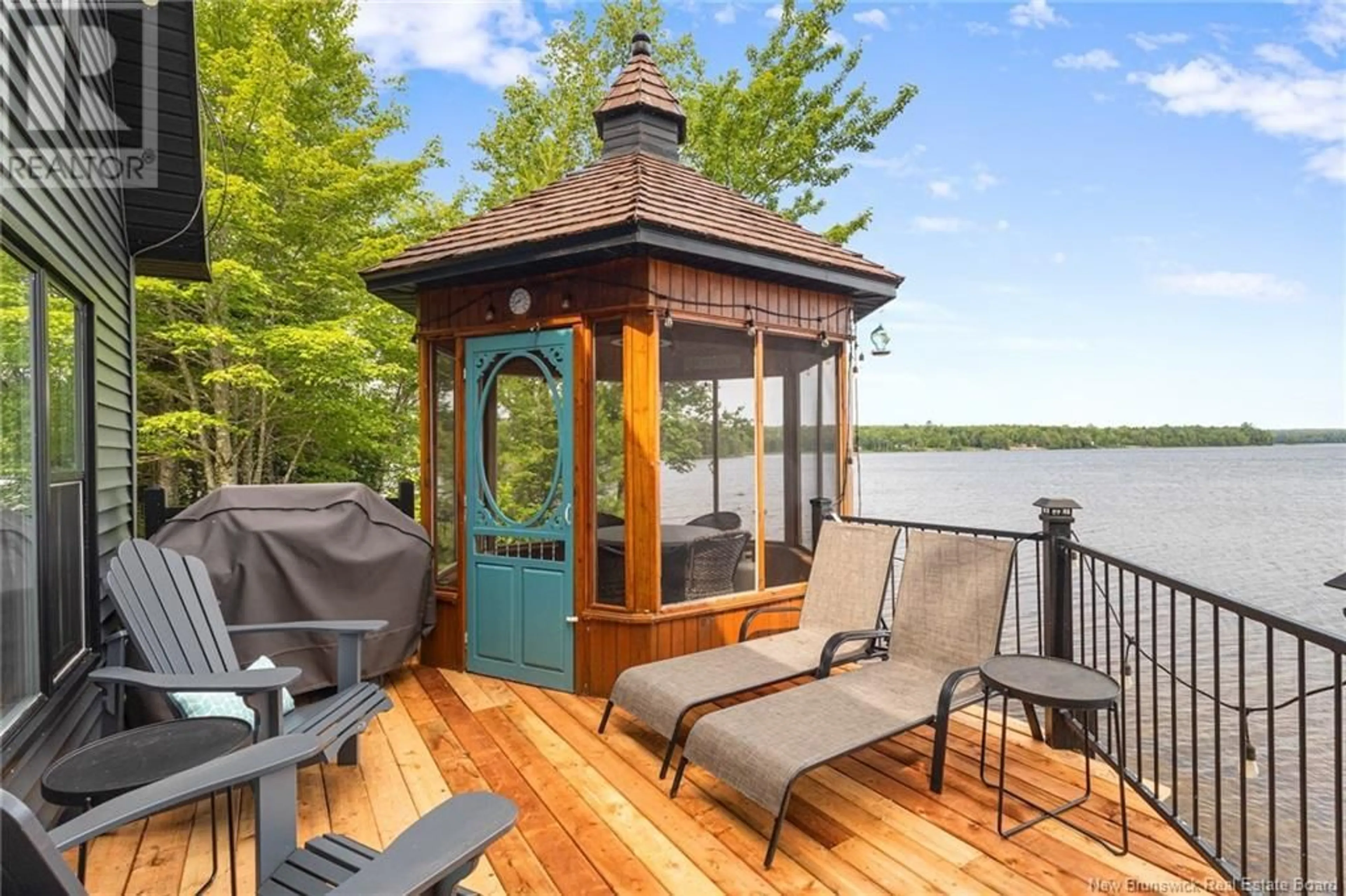 Patio, water/lake/river/ocean view for 27 OLD BIRCH LANE, First Eel Lake New Brunswick E6H1S7