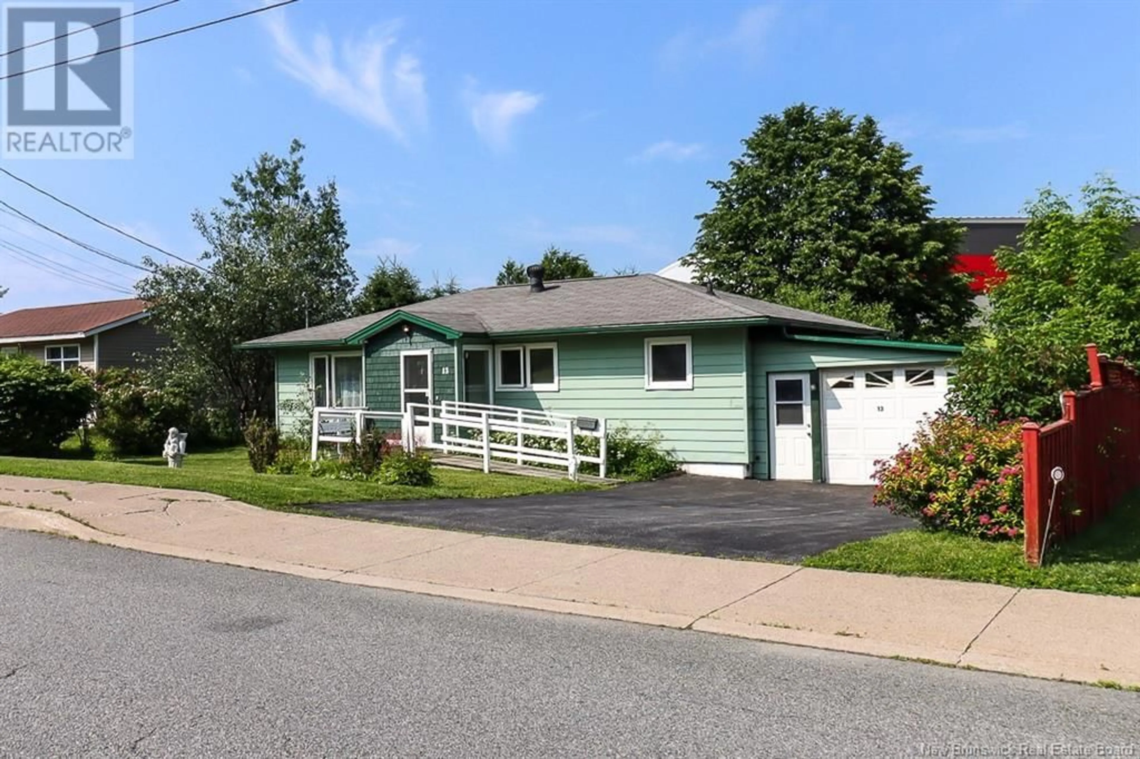 Home with vinyl exterior material, street for 13 BRAEMAR DRIVE, Saint John New Brunswick E2J2T5