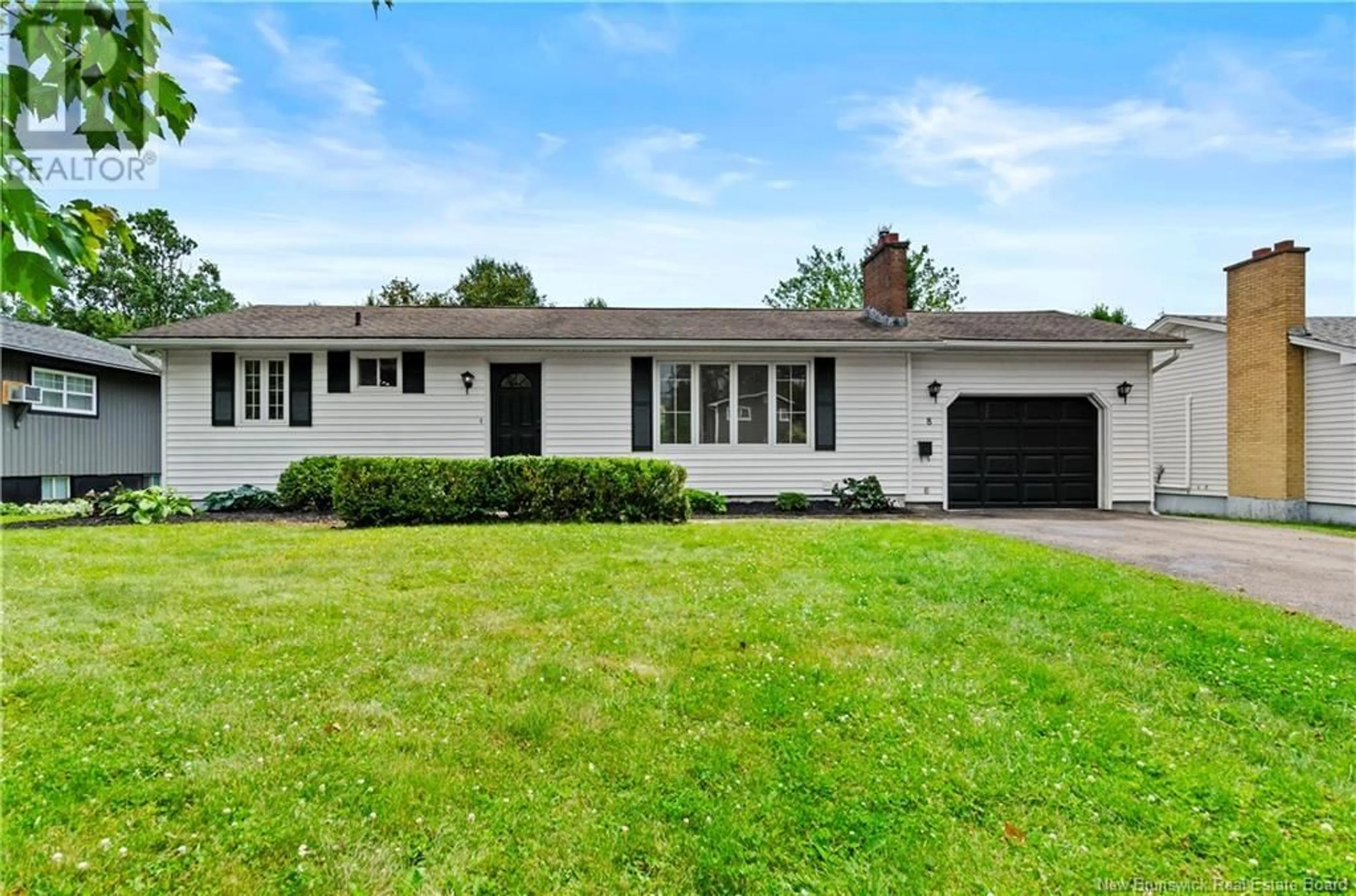 Home with vinyl exterior material, street for 8 DAHLIA DRIVE, Nashwaaksis New Brunswick E3A1N3