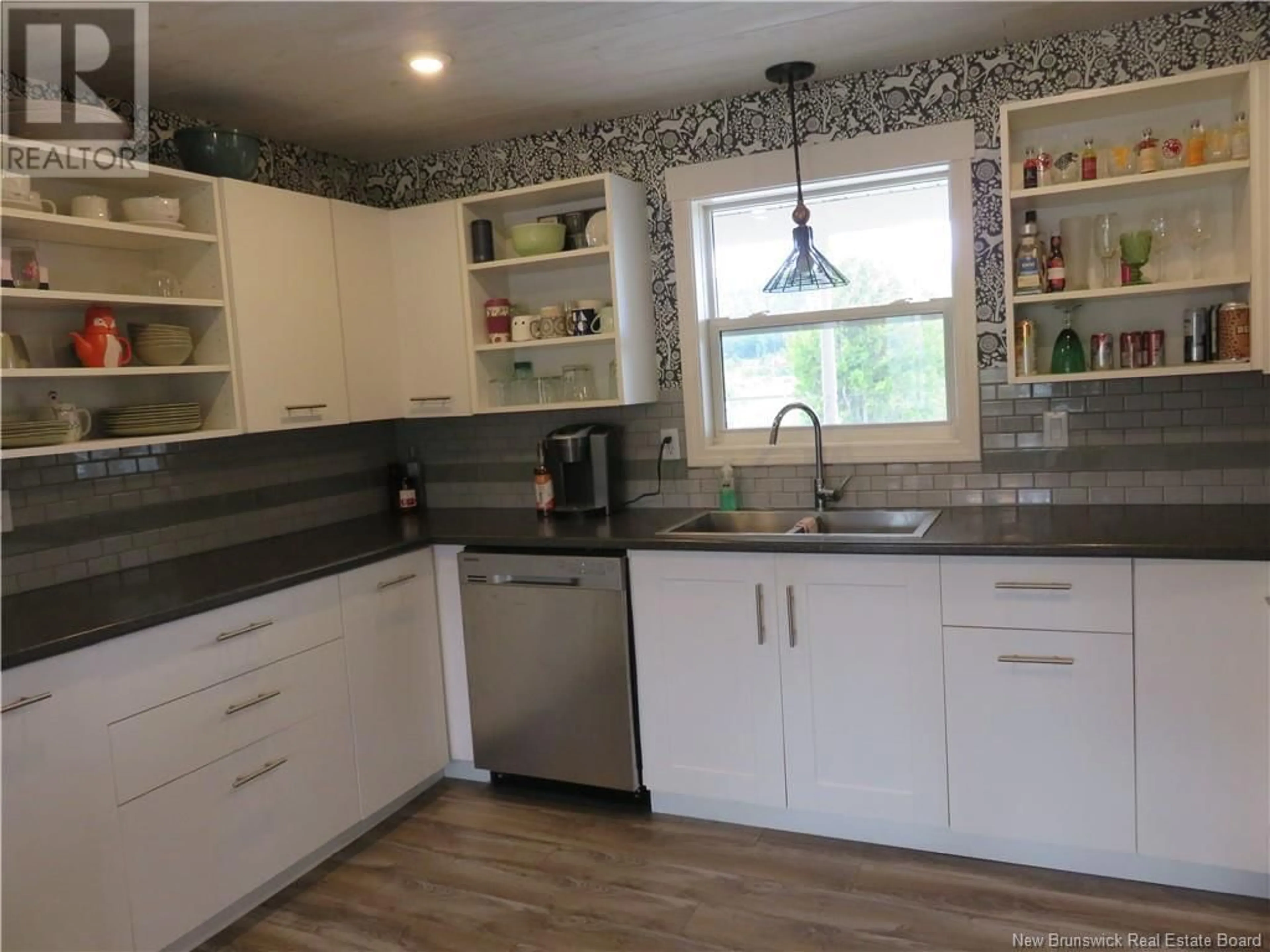 Open concept kitchen, ceramic/tile floor for 637 ROUTE 825, Garnett Settlement New Brunswick E2S1T6