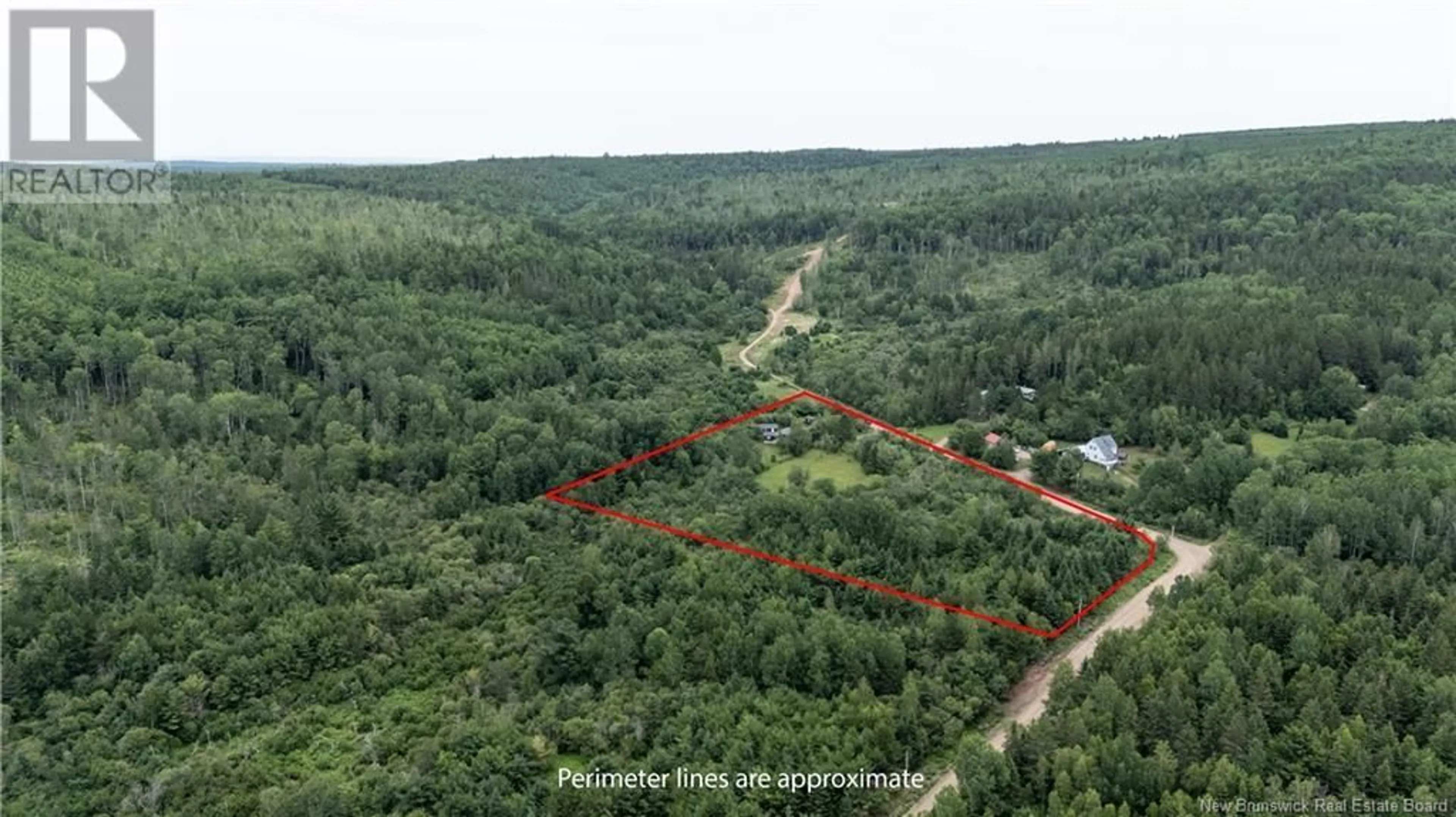 A pic from outside/outdoor area/front of a property/back of a property/a pic from drone, forest/trees view for 90 LOUNSBURY ROAD, Parkindale New Brunswick E4Z0C2