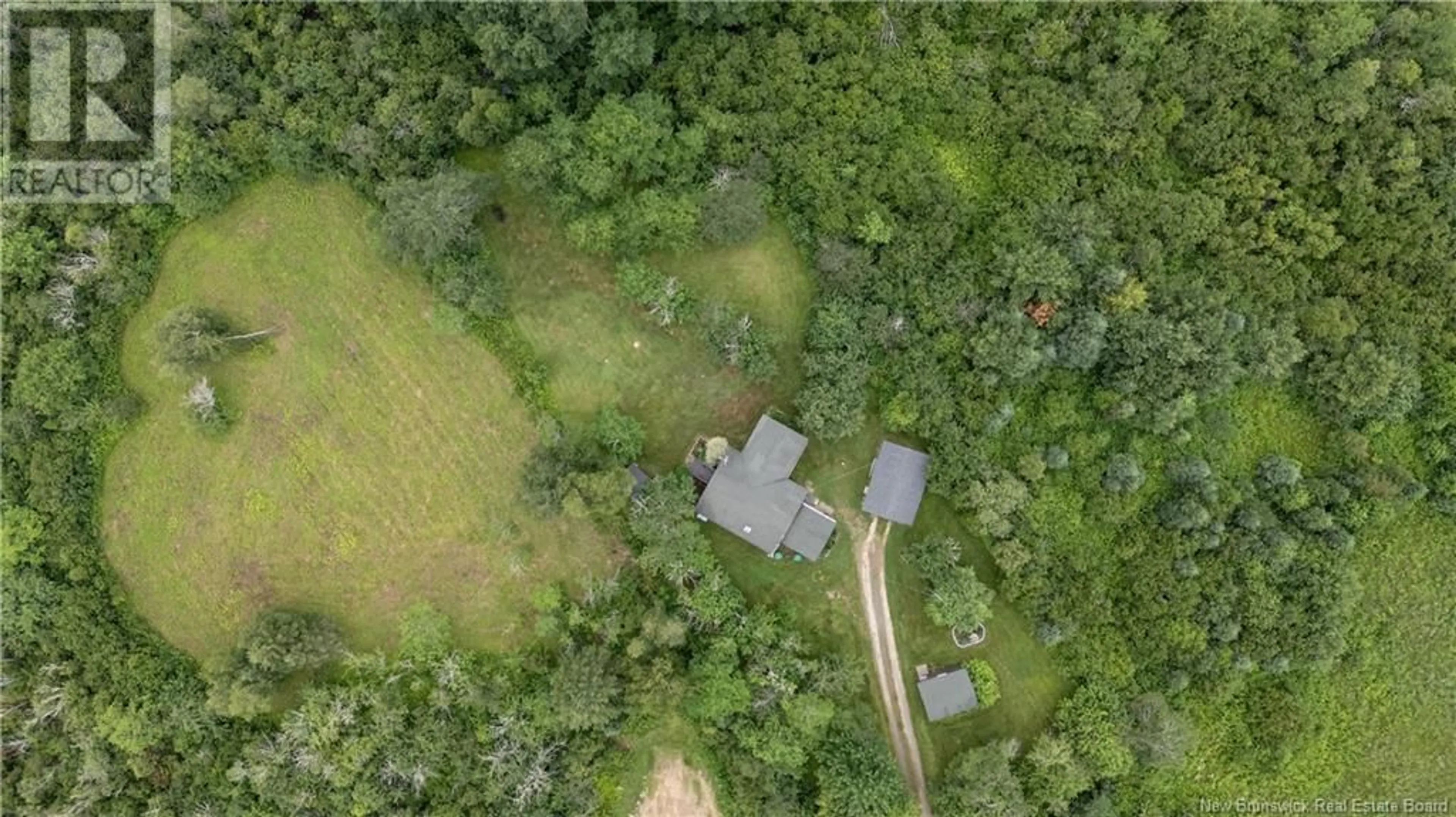 A pic from outside/outdoor area/front of a property/back of a property/a pic from drone, forest/trees view for 90 LOUNSBURY ROAD, Parkindale New Brunswick E4Z0C2