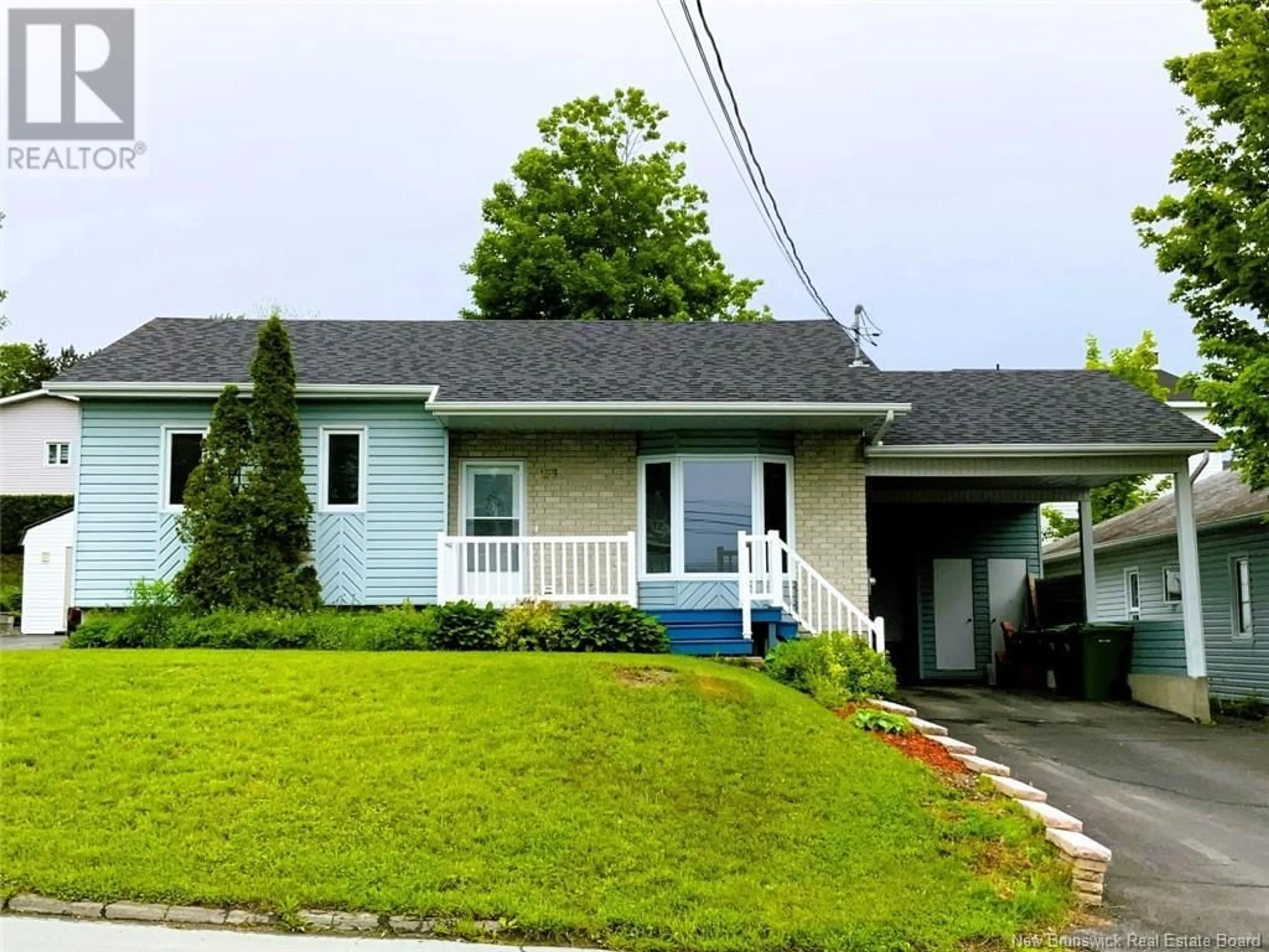 Home with vinyl exterior material, street for 133 CHEMIN DU POUVOIR ROAD, Edmundston New Brunswick E3V2Y2
