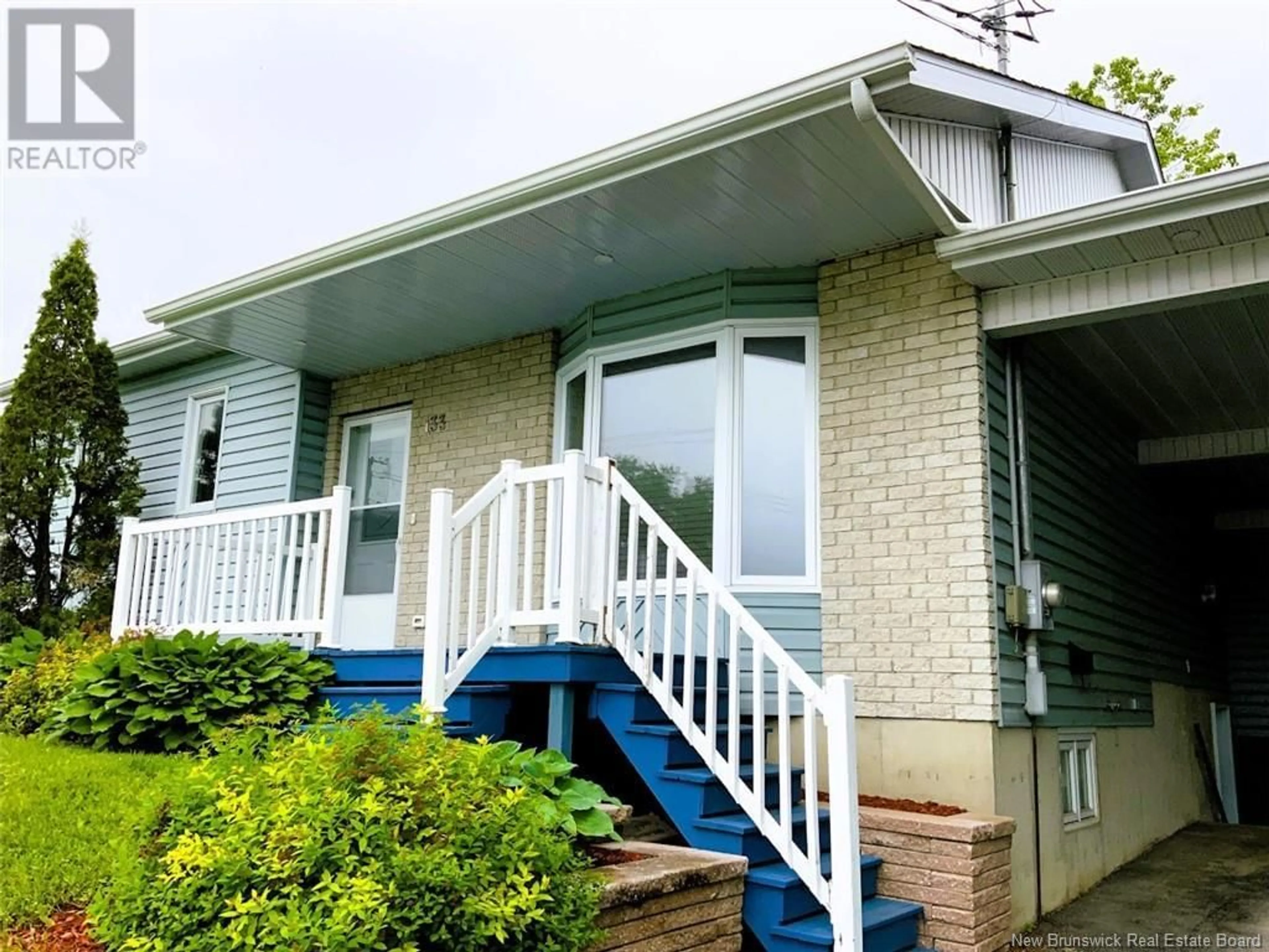 Home with vinyl exterior material, street for 133 CHEMIN DU POUVOIR ROAD, Edmundston New Brunswick E3V2Y2