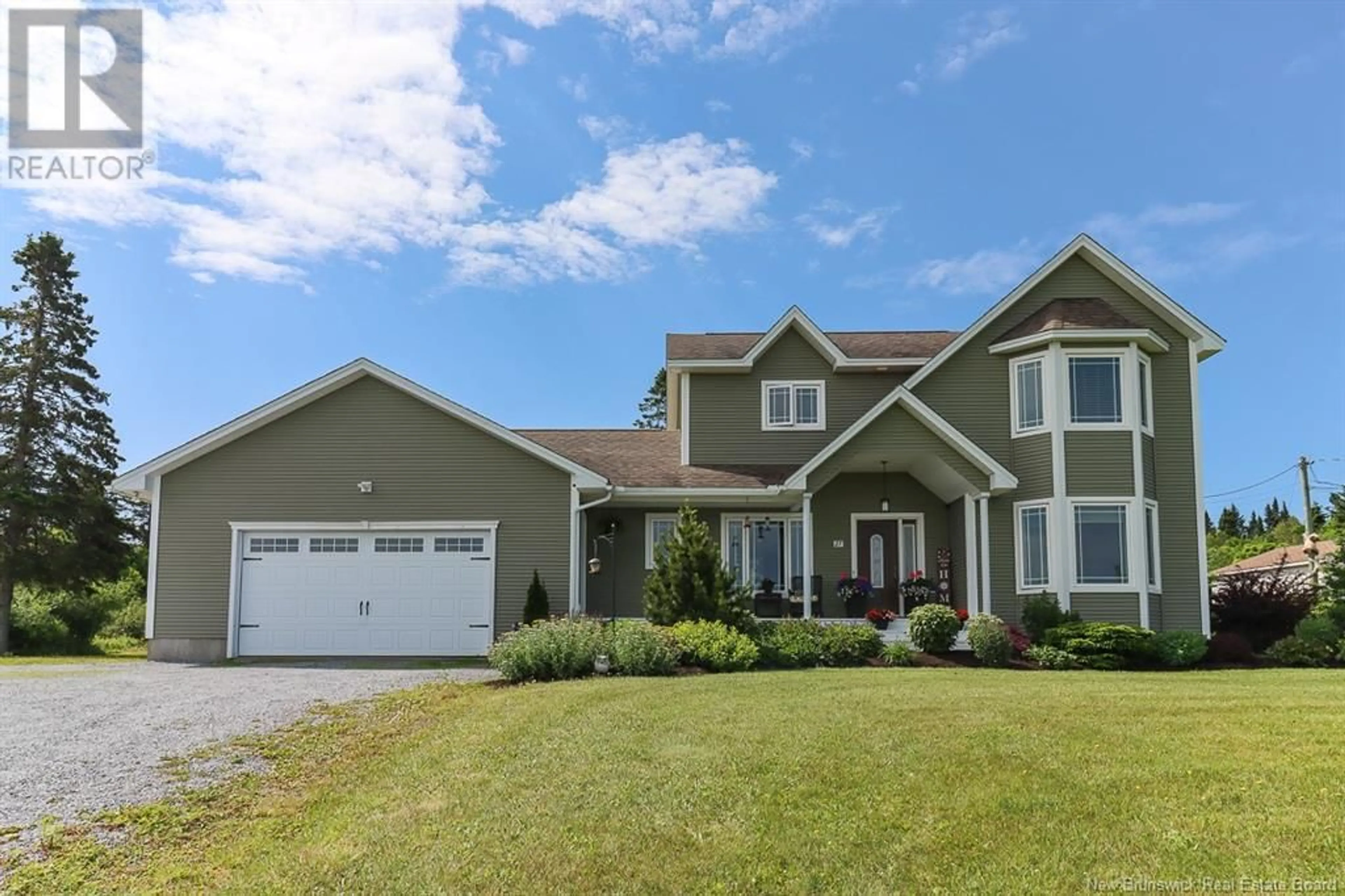 Home with vinyl exterior material, street for 27 DAVID FARM ROAD, West Quaco New Brunswick E5R2G5