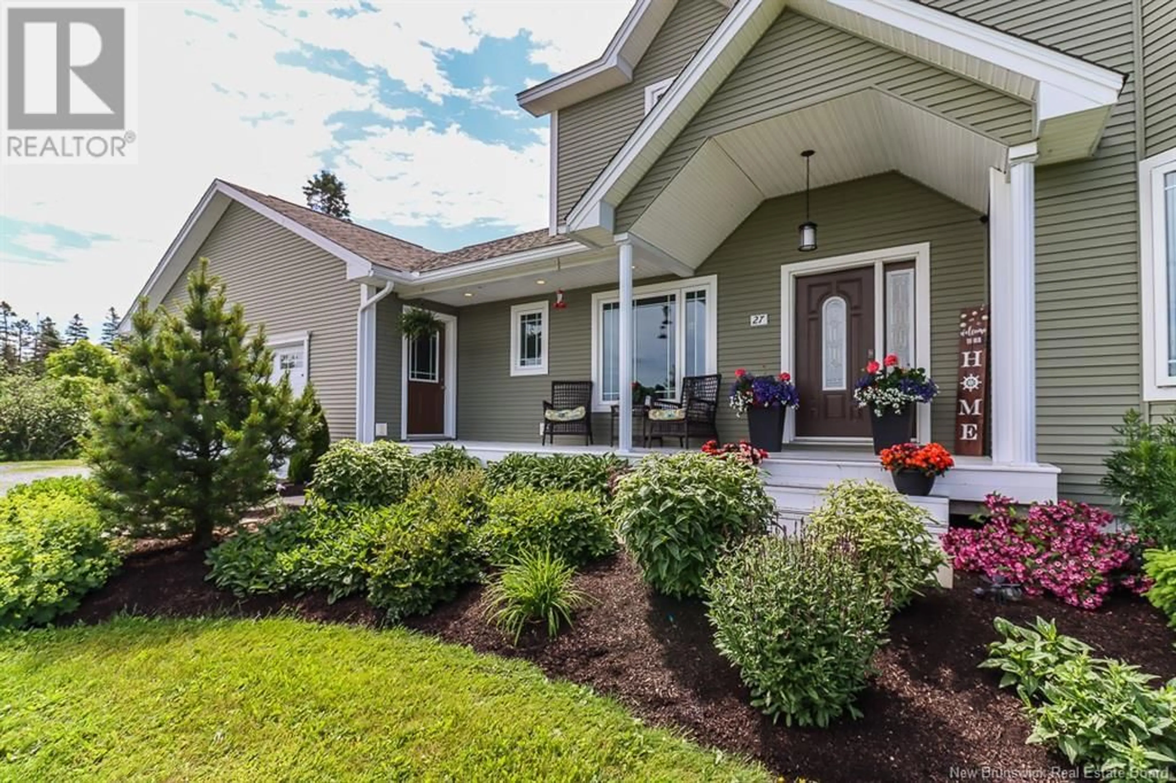 Home with vinyl exterior material, street for 27 DAVID FARM ROAD, West Quaco New Brunswick E5R2G5