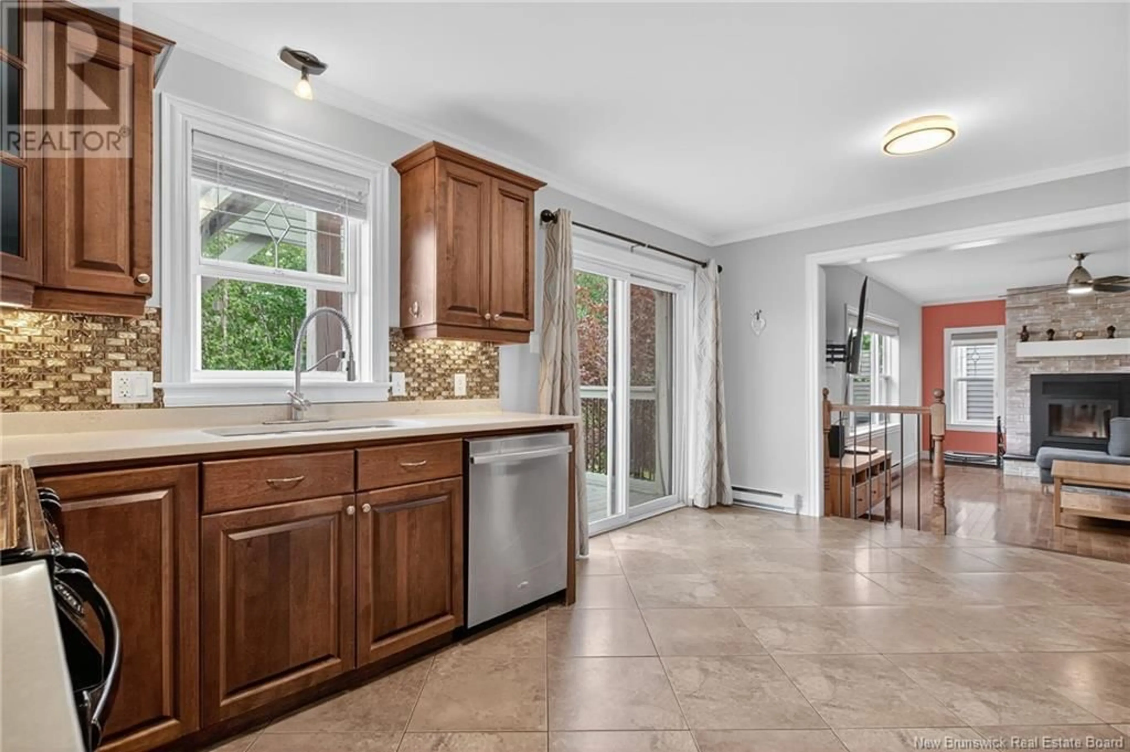 Open concept kitchen, ceramic/tile floor for 2 FOREST GROVE, Moncton New Brunswick E1G5K5