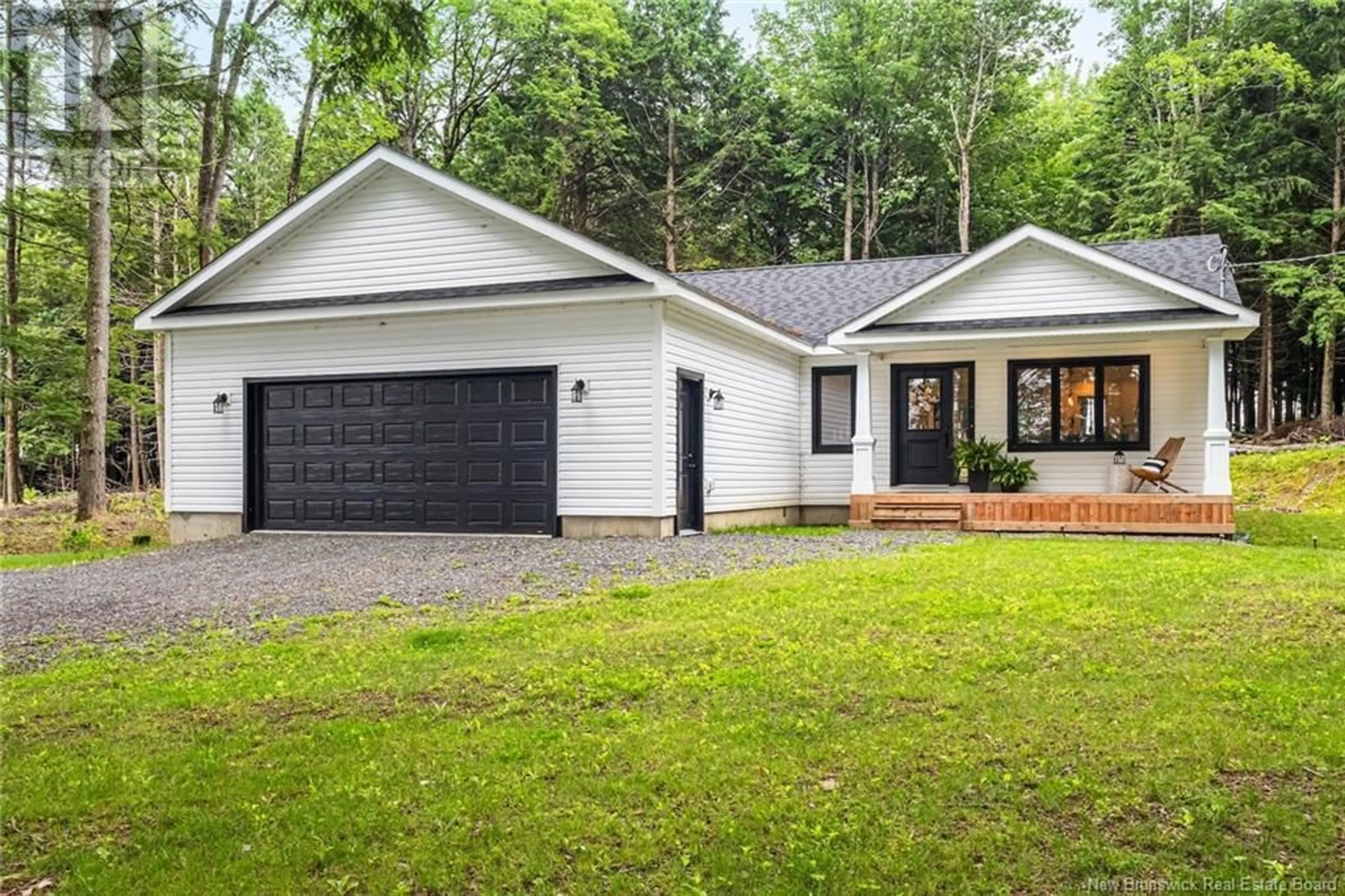 Home with vinyl exterior material, street for 208 CROCKS POINT ROAD, Keswick Ridge New Brunswick E3B1N4