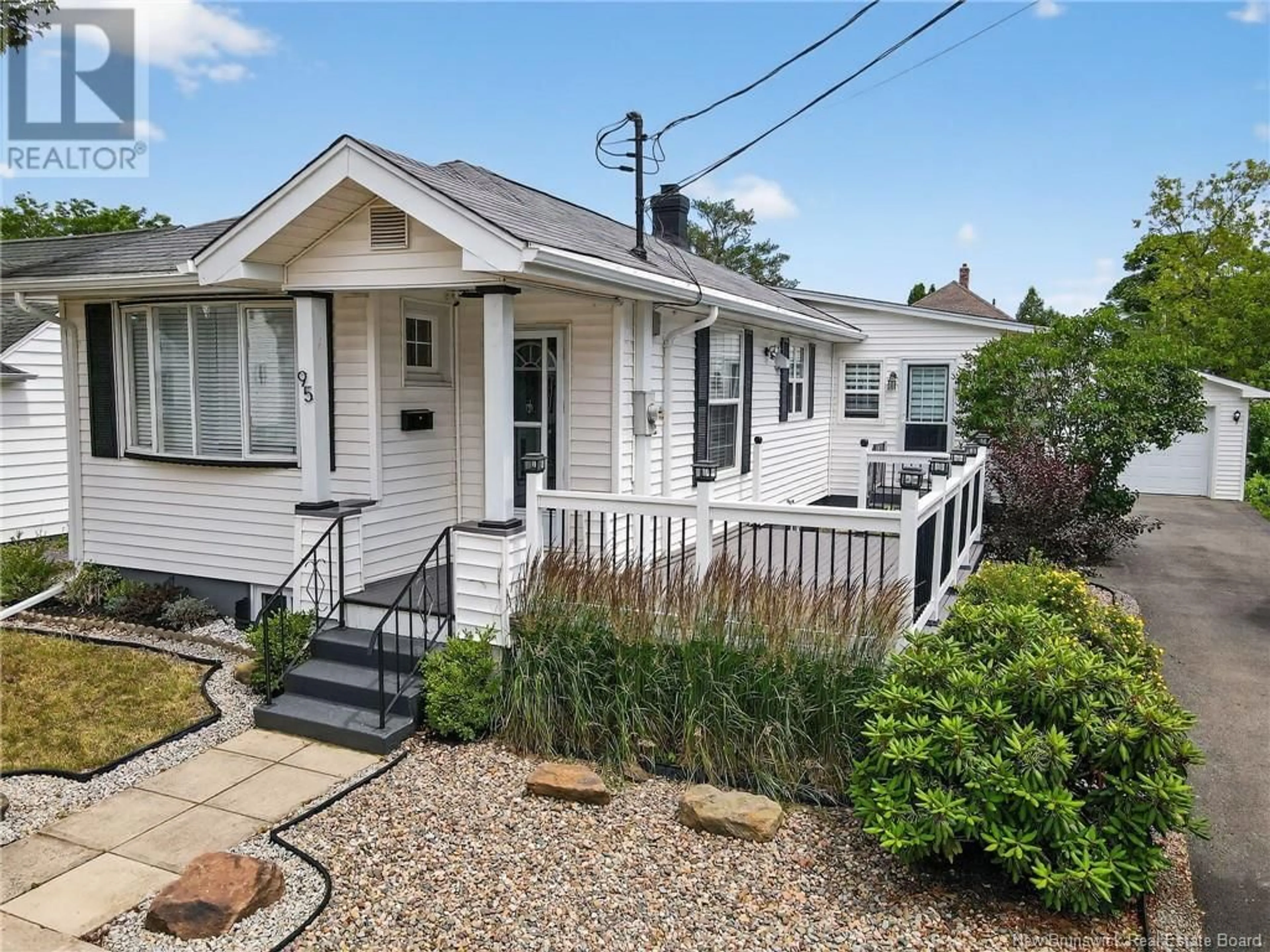 Home with vinyl exterior material, street for 95 MAPLE STREET, Moncton New Brunswick E1C6A2