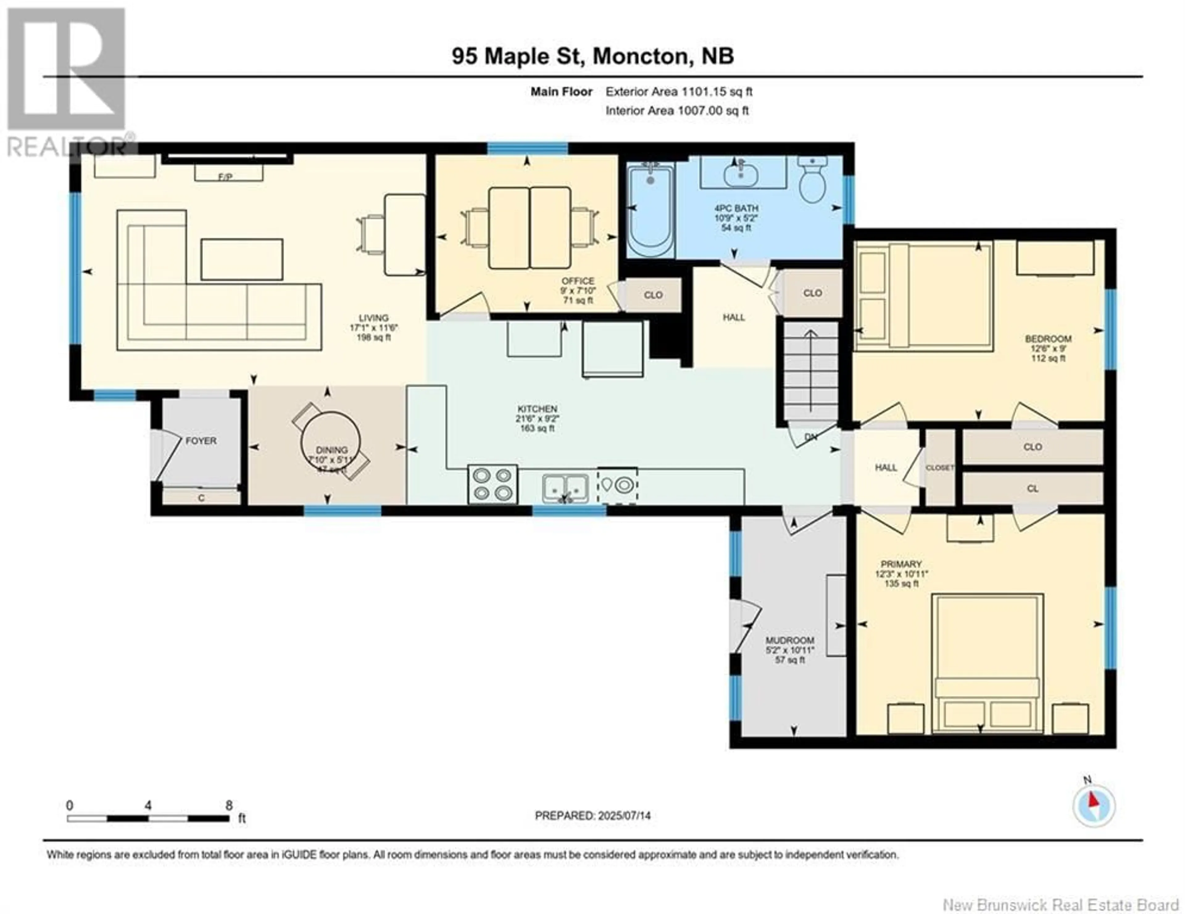 Floor plan for 95 MAPLE STREET, Moncton New Brunswick E1C6A2