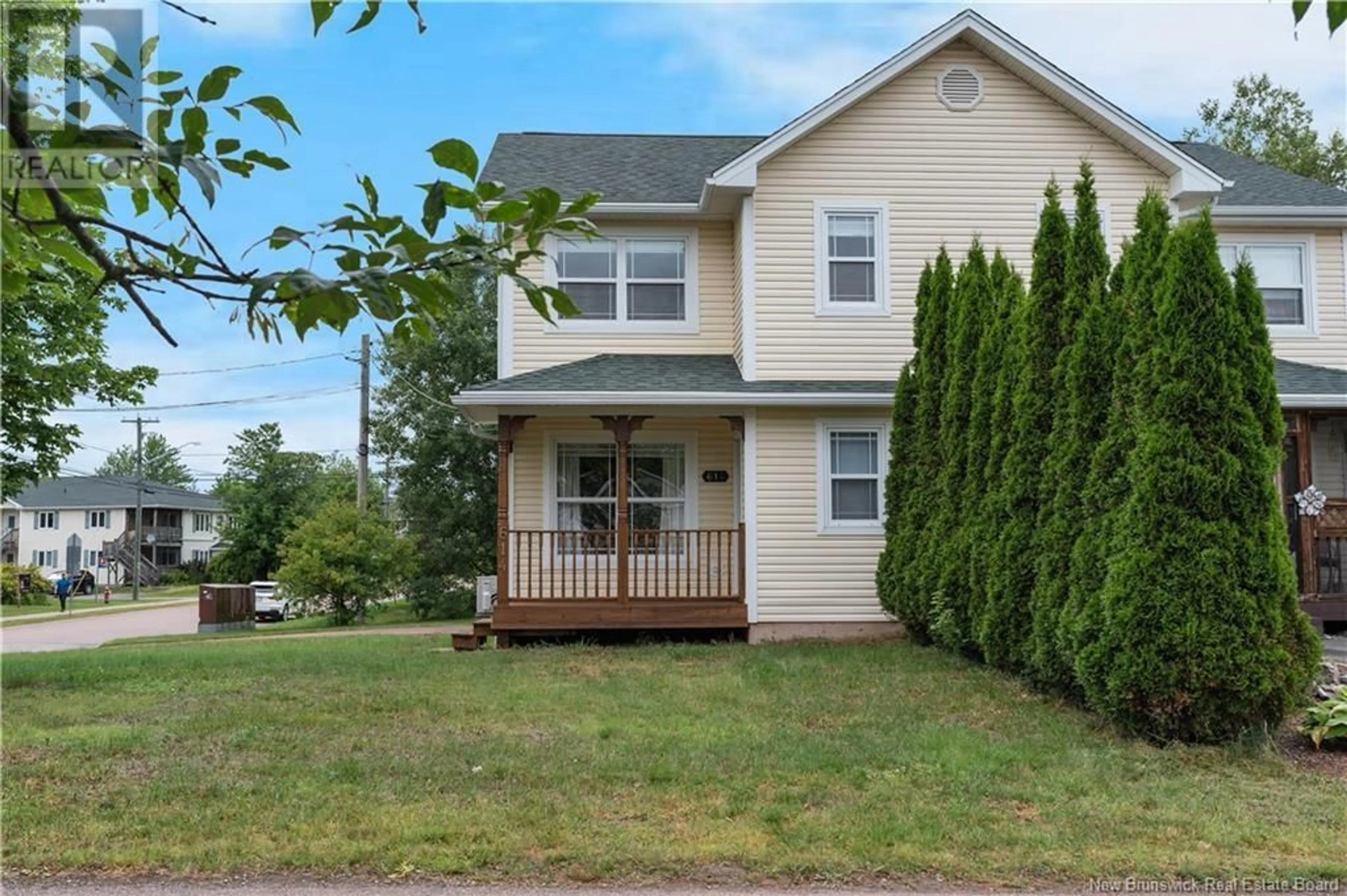 Home with vinyl exterior material, street for 614 CENTRALE STREET, Dieppe New Brunswick E1A7S3