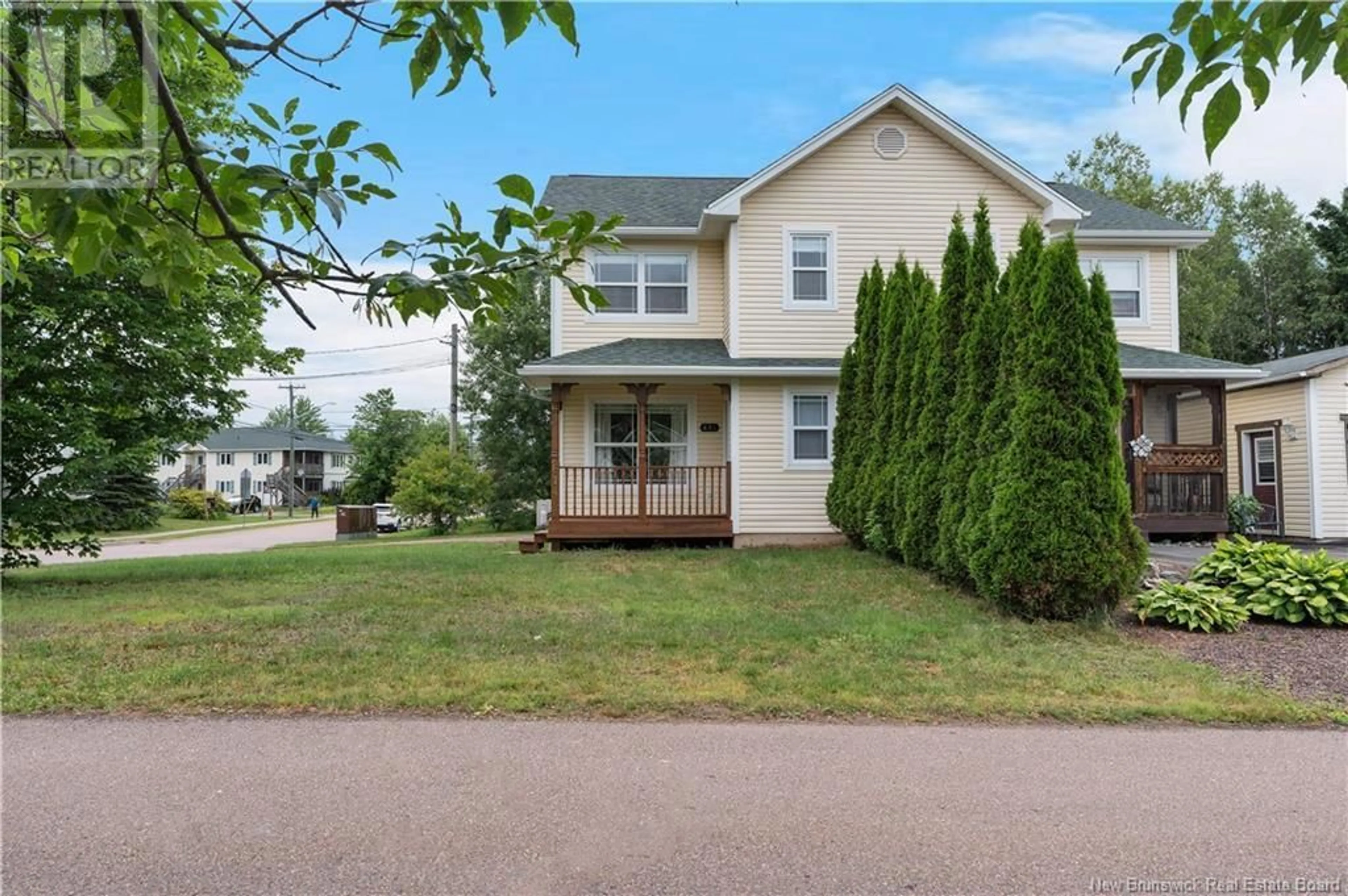 Home with vinyl exterior material, street for 614 CENTRALE STREET, Dieppe New Brunswick E1A7S3