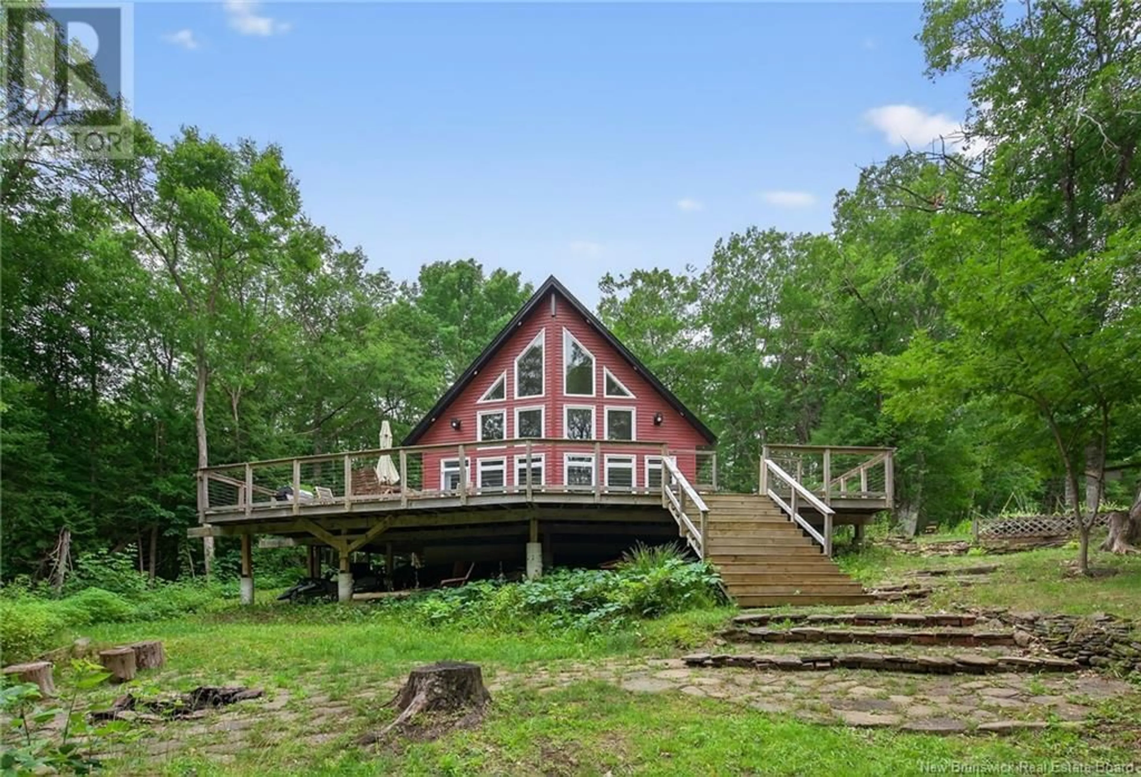 A pic from outside/outdoor area/front of a property/back of a property/a pic from drone, water/lake/river/ocean view for 30 OWENS LANE, Cambridge-Narrows New Brunswick E4C1X2