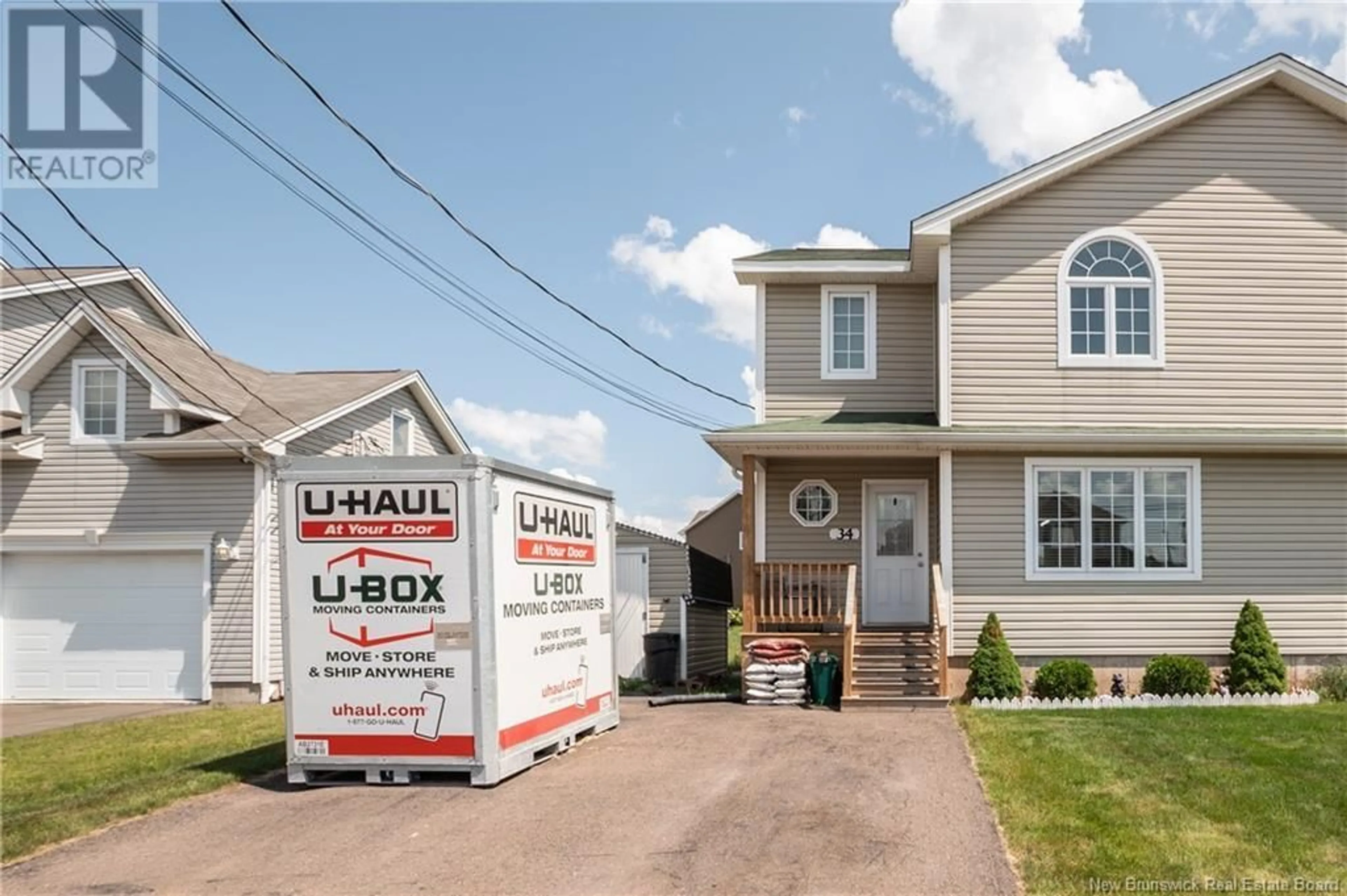 Home with vinyl exterior material, street for 34 HARMONY DRIVE, Riverview New Brunswick E1B0L7