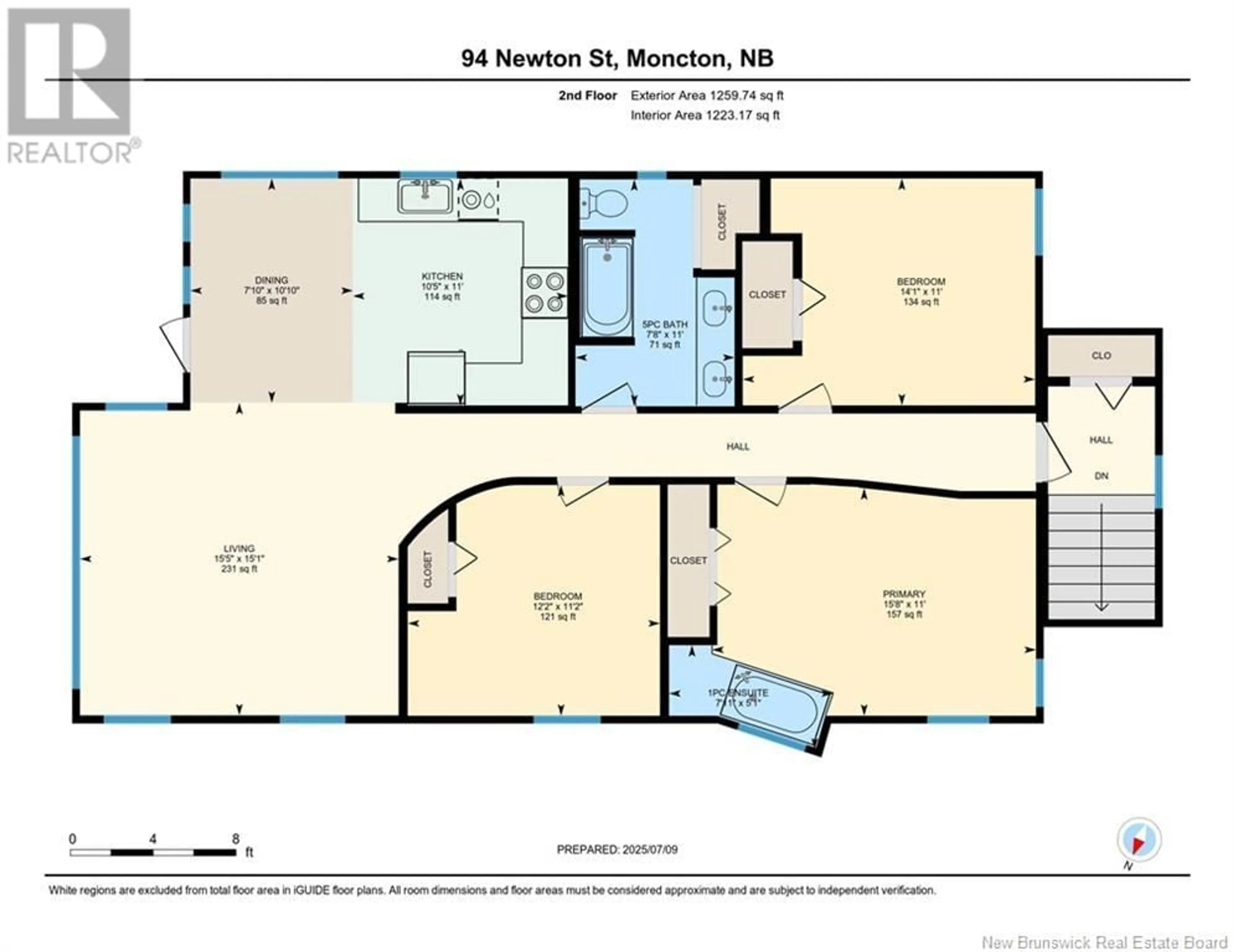 Floor plan for A - 94 NEWTON, Moncton New Brunswick E1E3A4