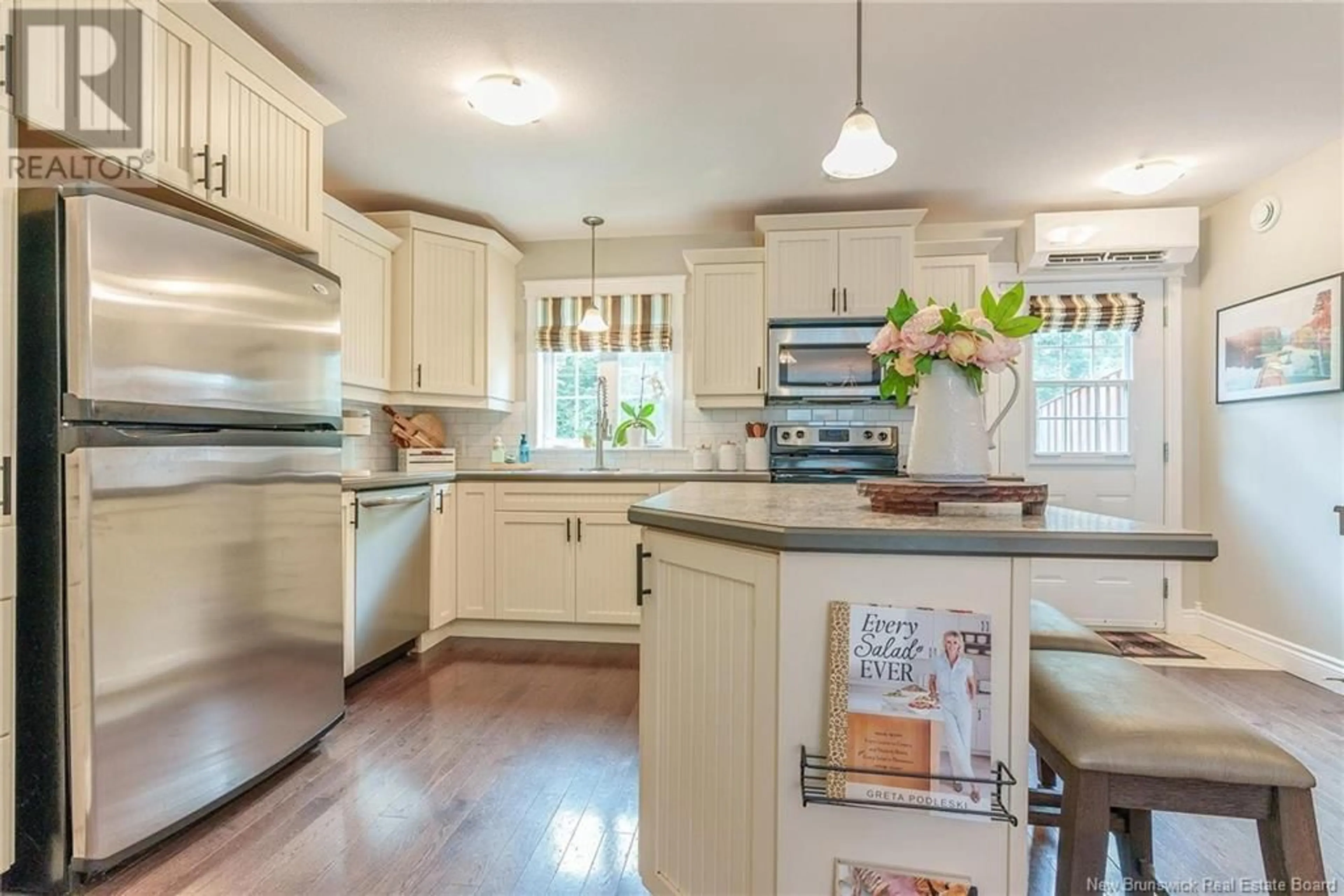 Open concept kitchen, ceramic/tile floor for 164 JAMES STREET, Fredericton New Brunswick E3G0N8