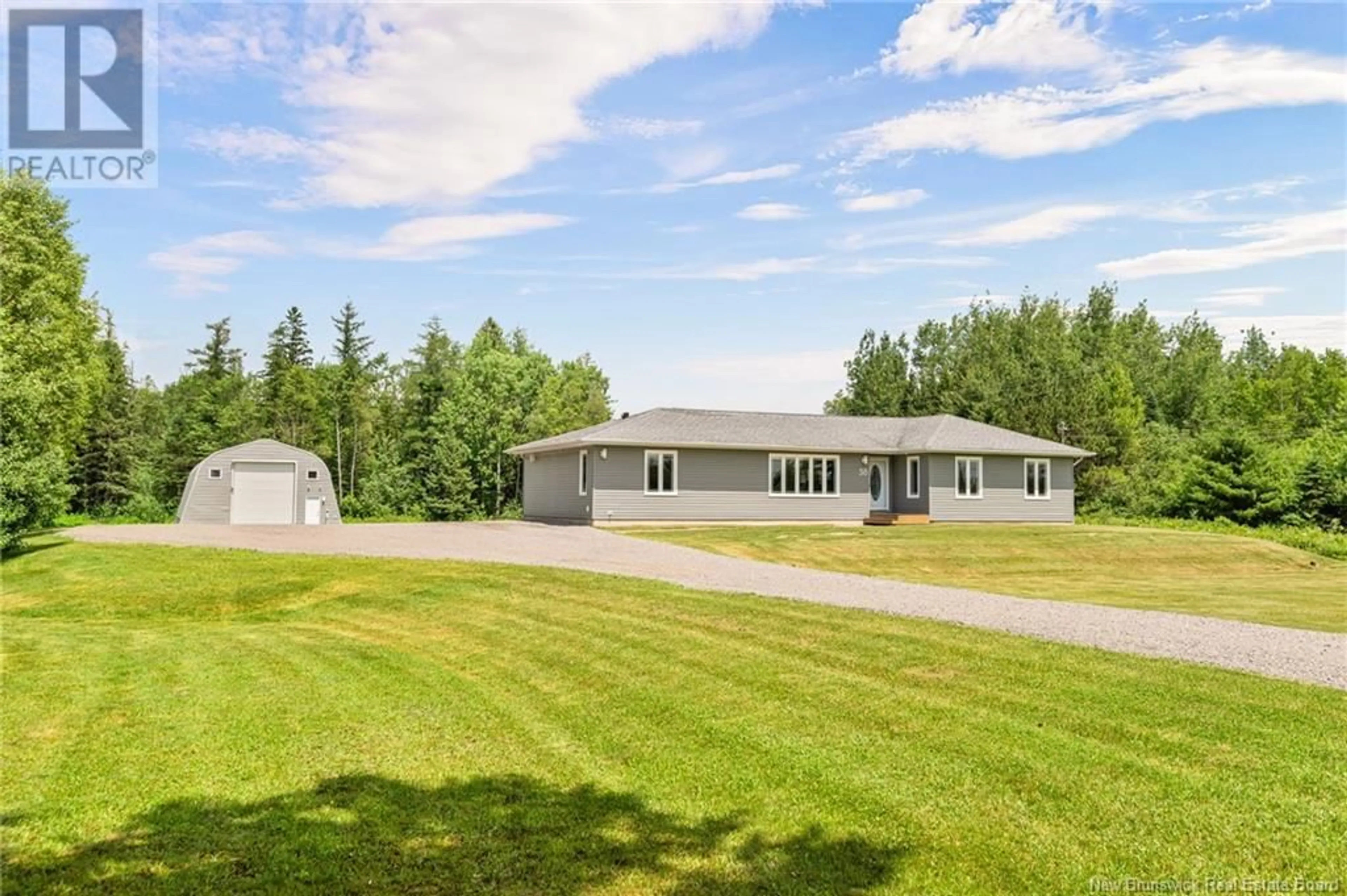 A pic from outside/outdoor area/front of a property/back of a property/a pic from drone, unknown for 38 SCOUDOUC RIVER ROAD, Scoudouc New Brunswick E4P3T1