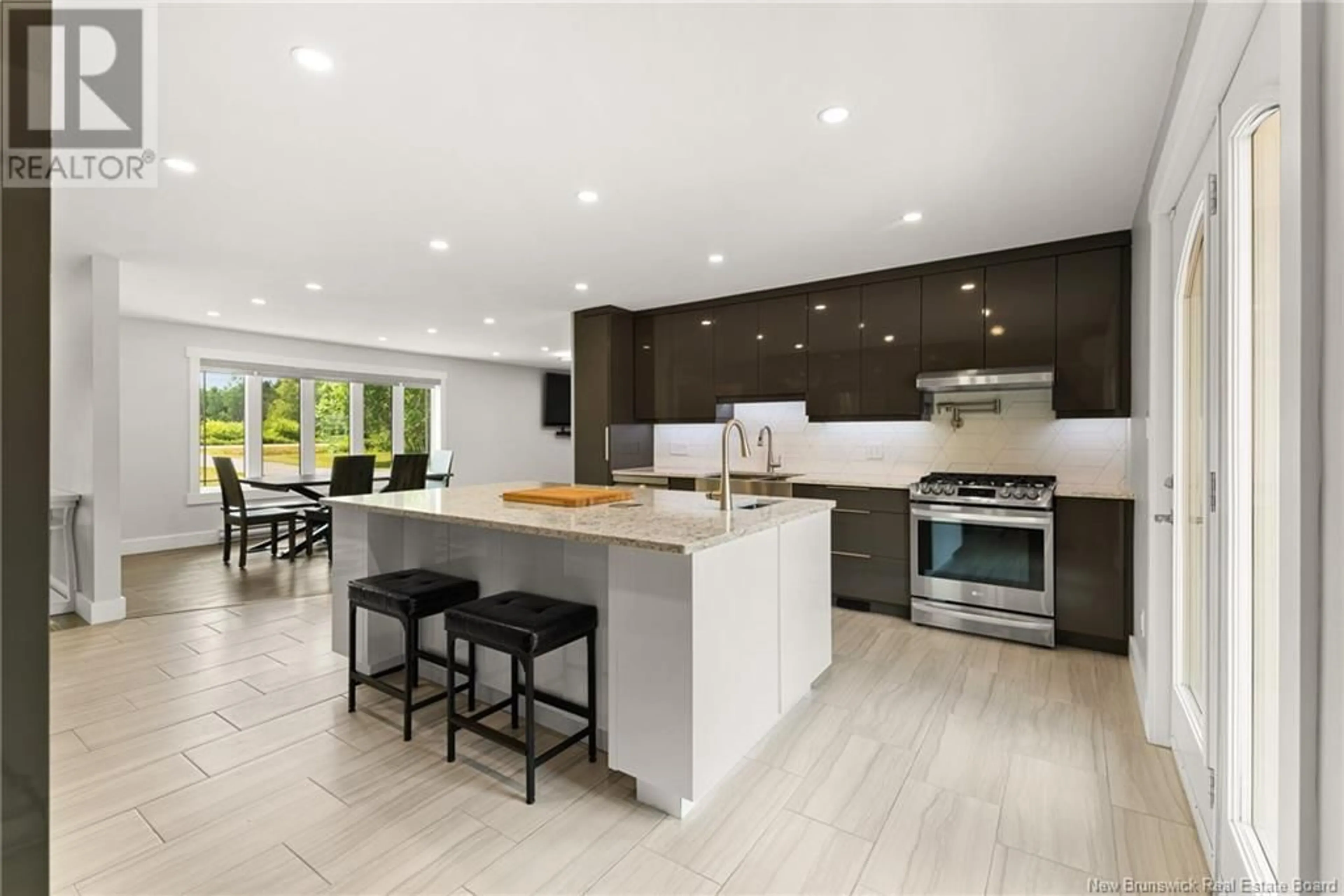 Open concept kitchen, ceramic/tile floor for 38 SCOUDOUC RIVER ROAD, Scoudouc New Brunswick E4P3T1