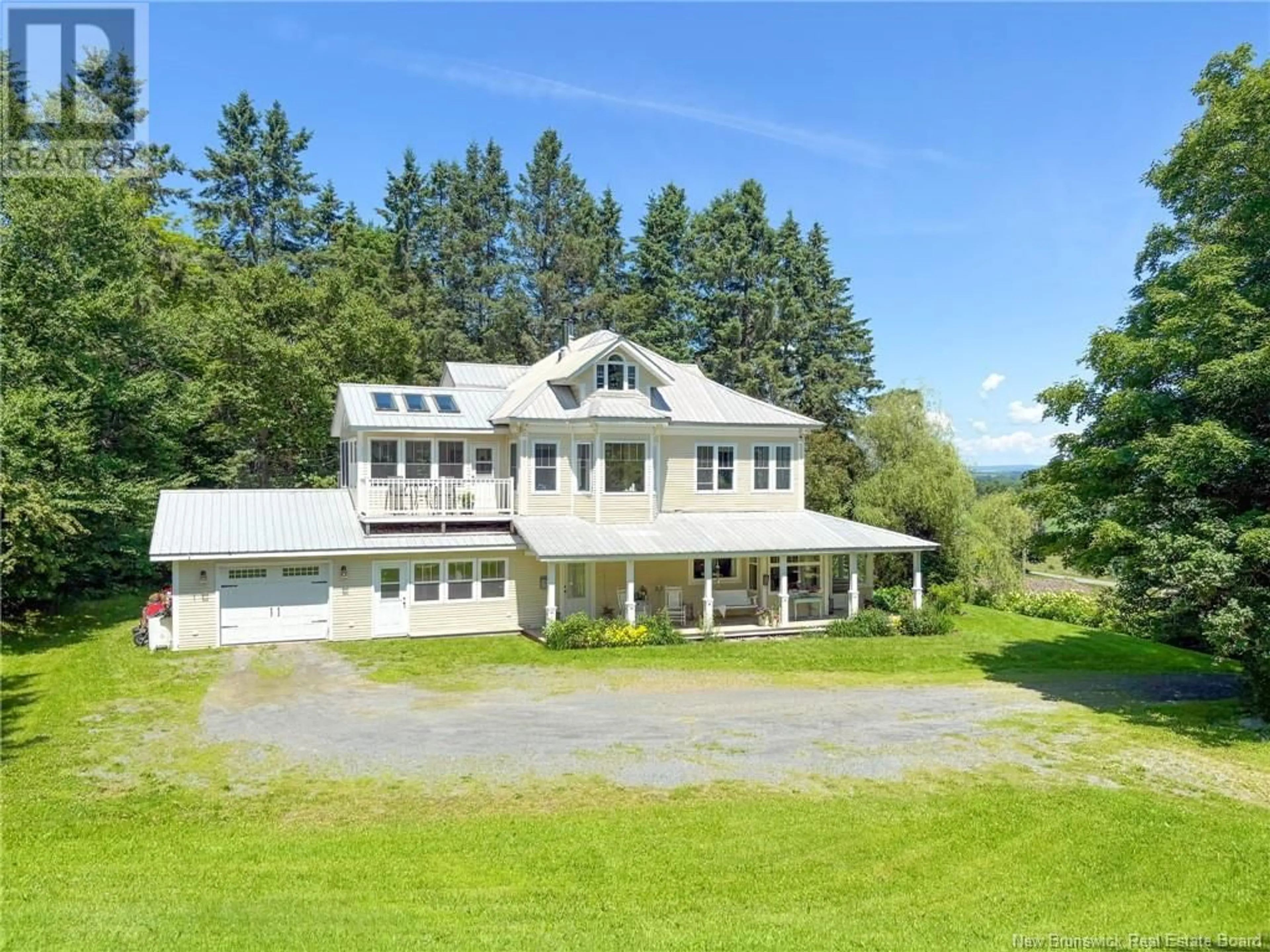 A pic from outside/outdoor area/front of a property/back of a property/a pic from drone, mountain view for 3727 560 ROUTE, Lower Knoxford New Brunswick E7K2R2